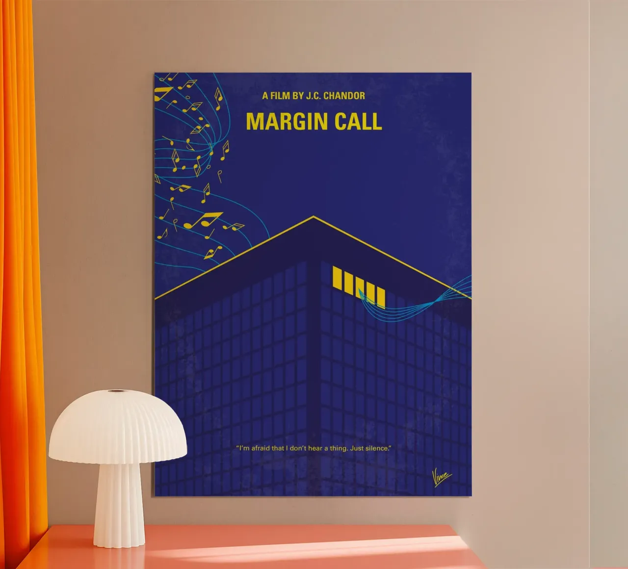 No950 My Margin call minimal movie poster poster con telaio in legno da Chungkong