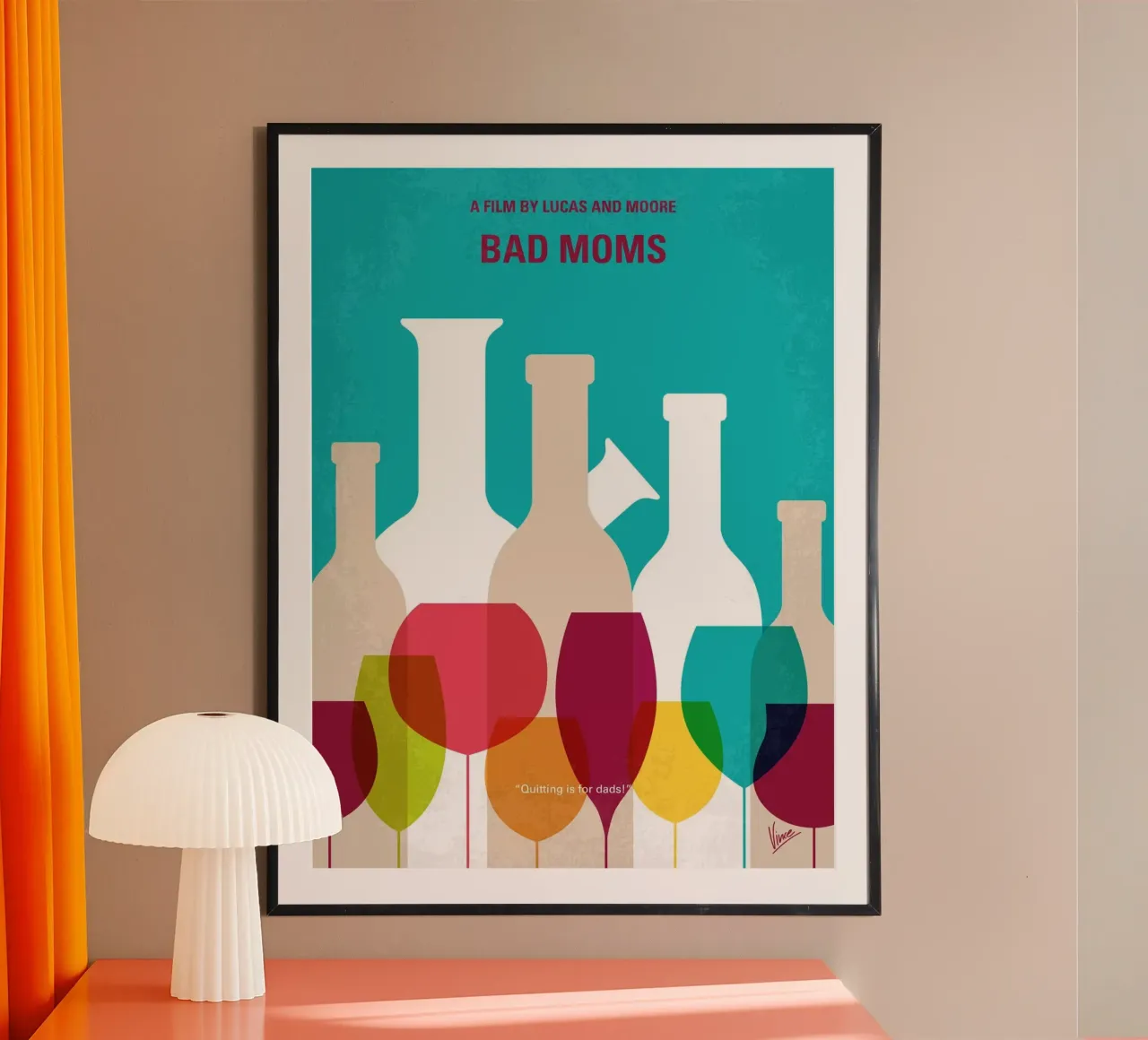 No951 My Bad Moms minimal movie poster poster with plastic frame by Chungkong