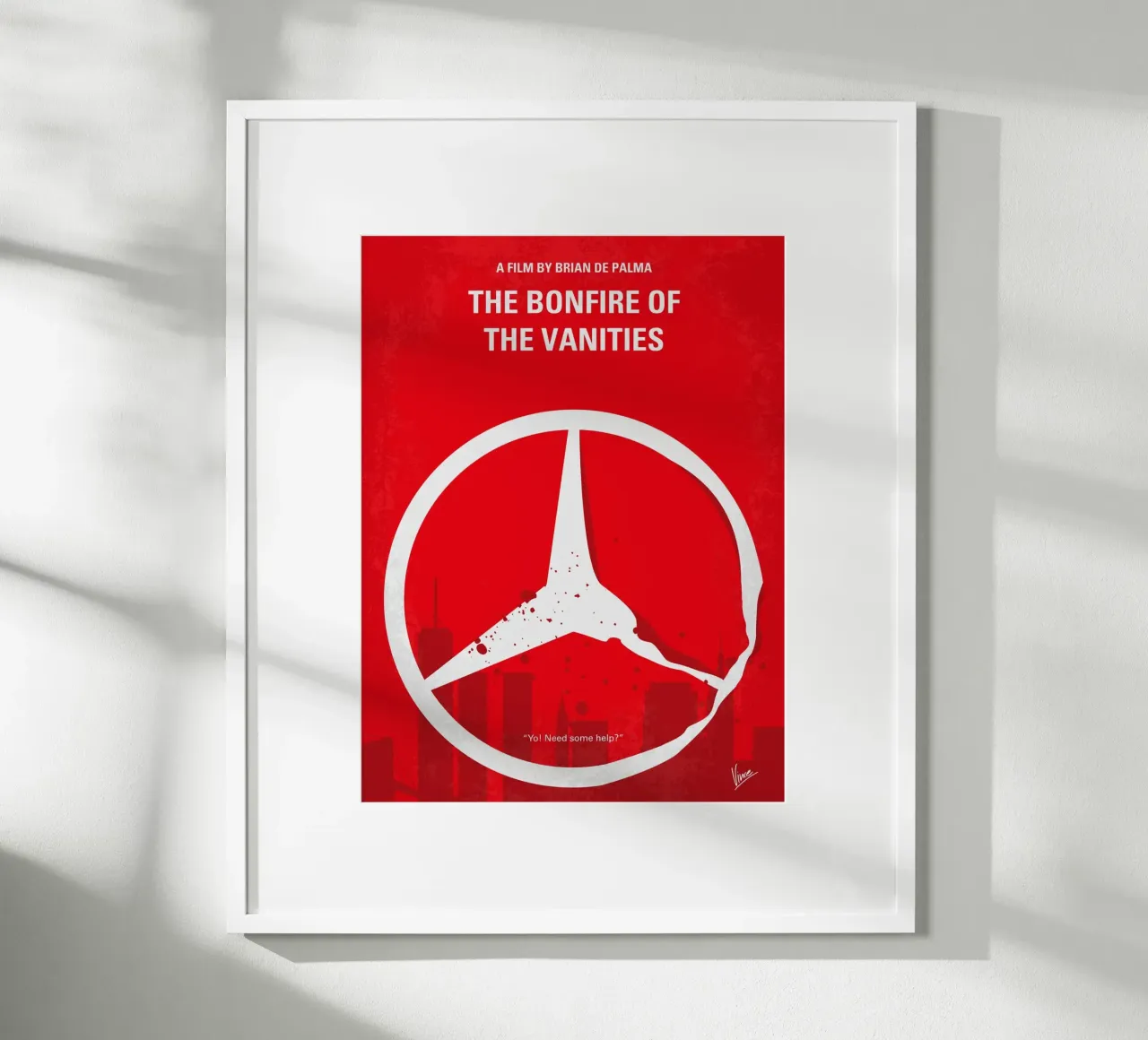 No955 My The Bonfire of the Vanities minimal movie poster poster with aluminum frame by Chungkong