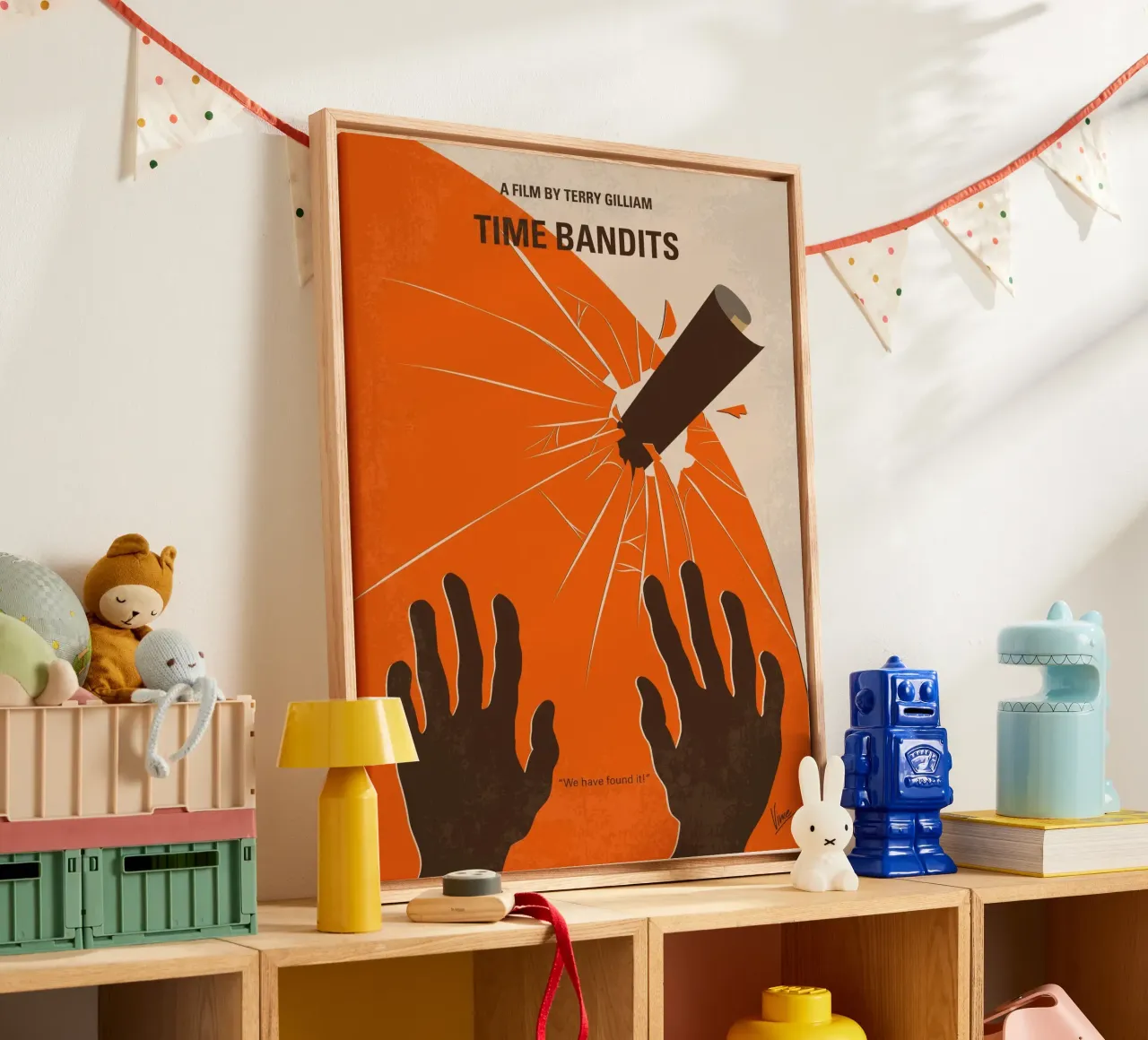 No956 My Time Bandits minimal movie poster canvas met Baklijst van Chungkong