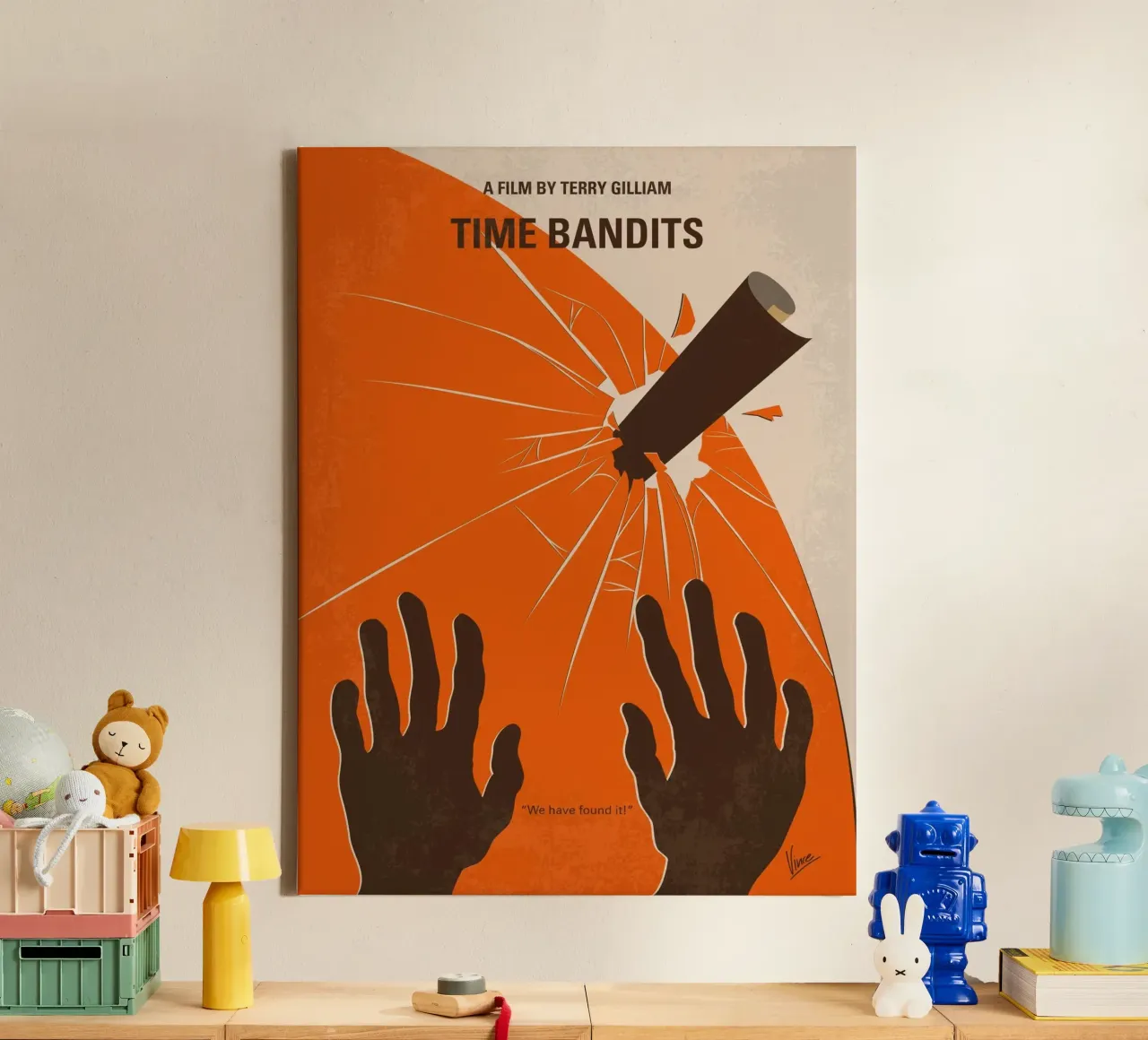 No956 My Time Bandits minimal movie poster canvas met Baklijst van Chungkong