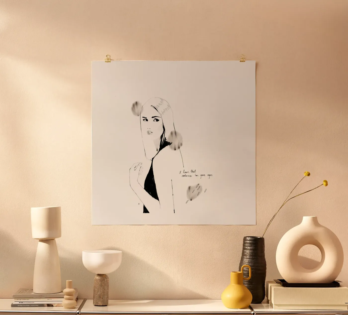 I Love That Sadness In Your Eyes Poster von Manuel Rebollo