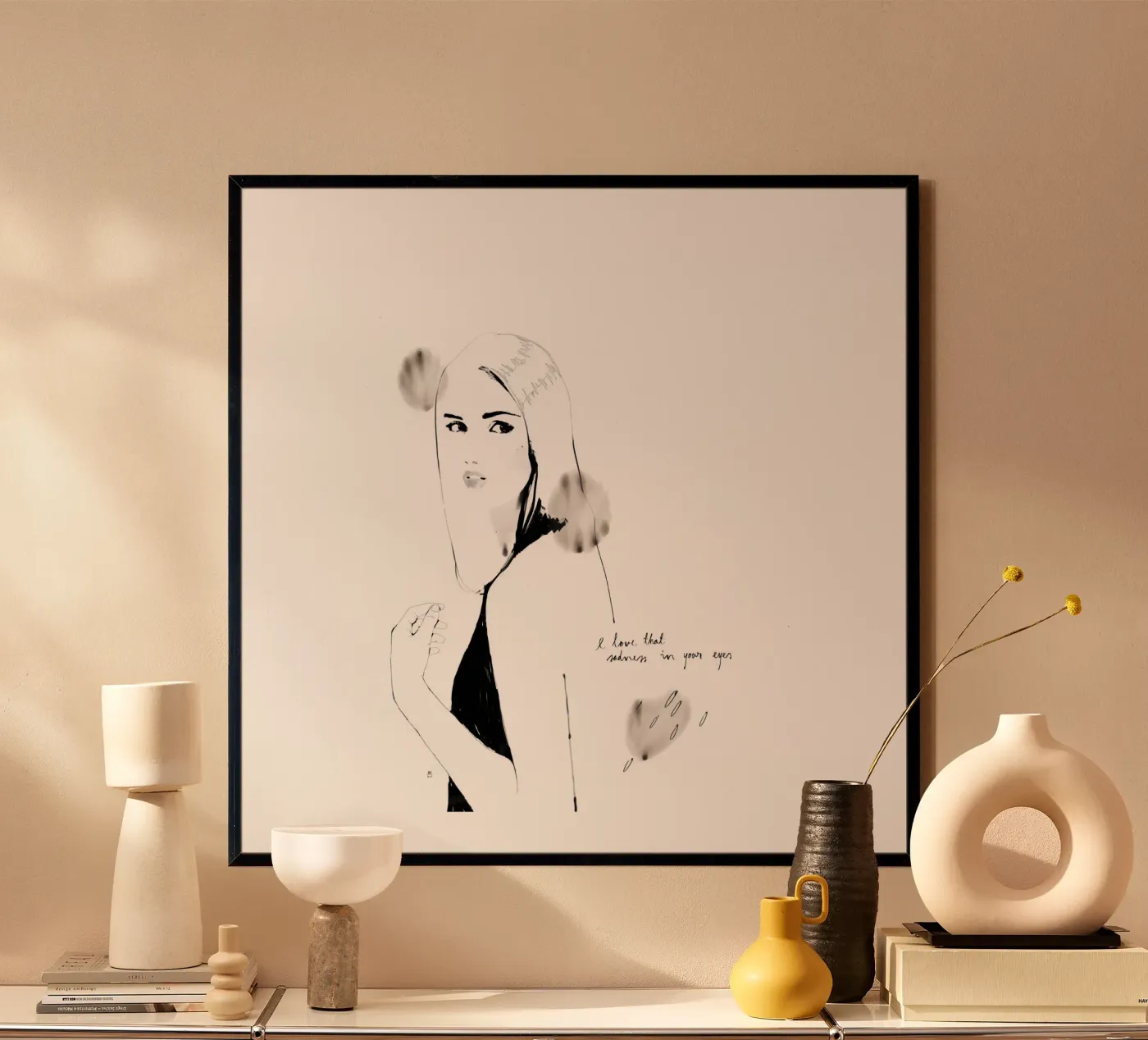 I Love That Sadness In Your Eyes Poster von Manuel Rebollo