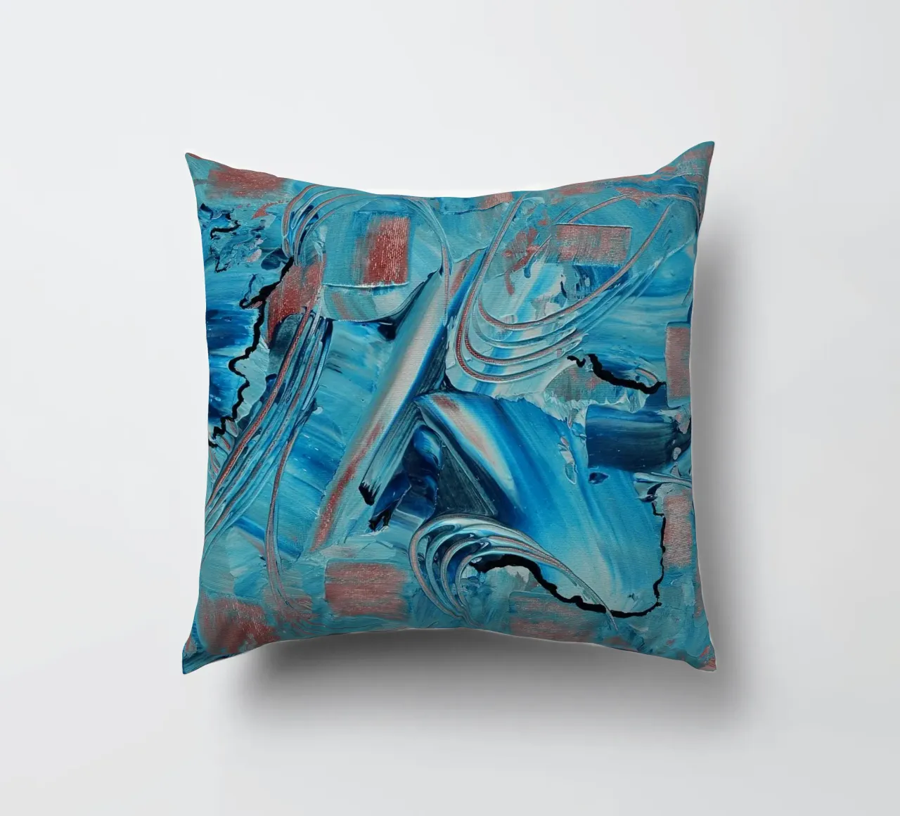 IDEAL GIFT 38 cuscino da Thierry Vobmann Abstract painting
