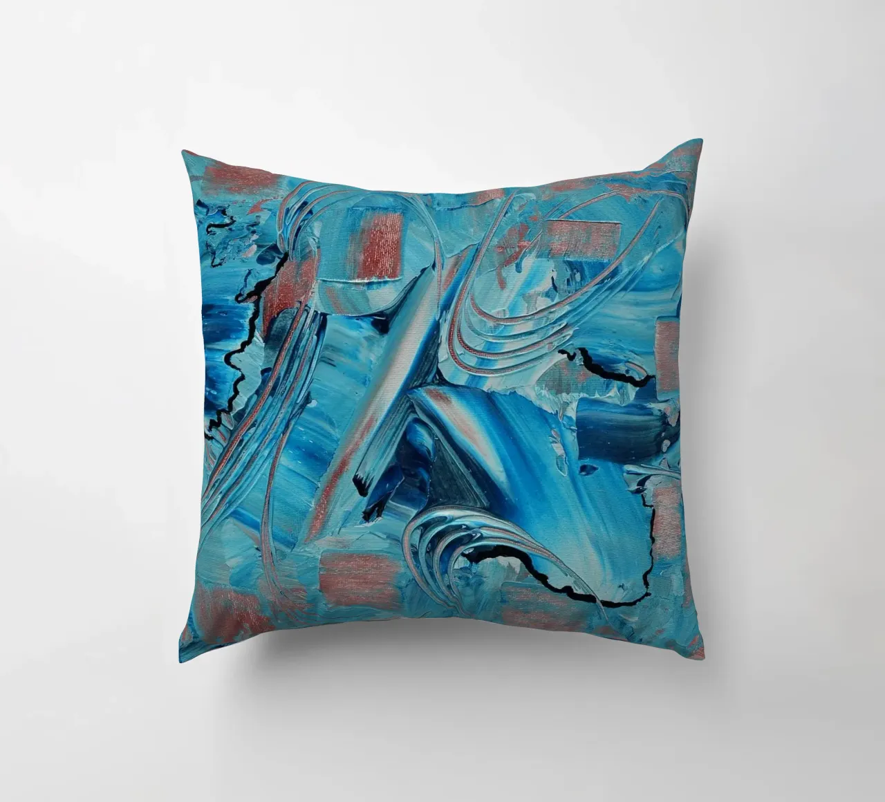 IDEAL GIFT 38 cuscino da Thierry Vobmann Abstract painting