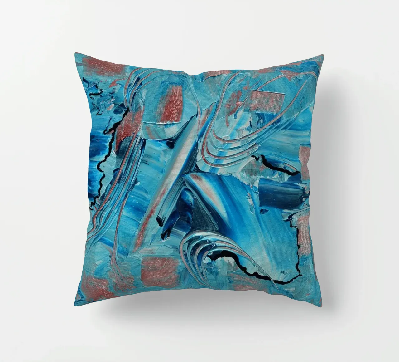 IDEAL GIFT 38 cuscino da Thierry Vobmann Abstract painting