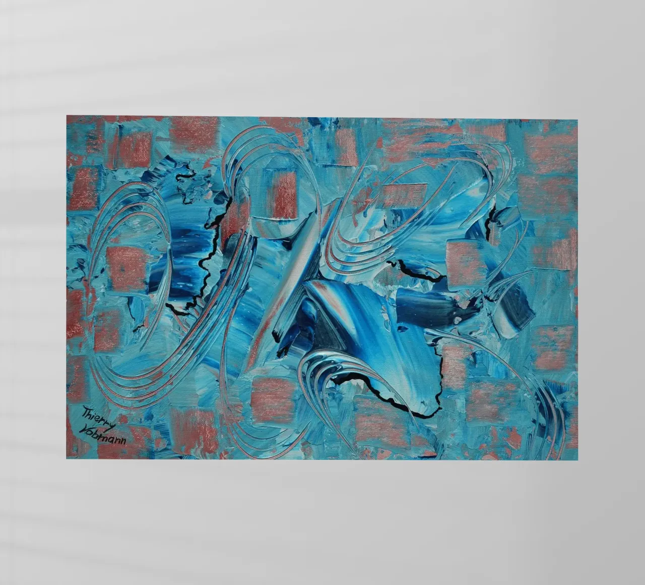 IDEAL GIFT 38 pellicola backlit da Thierry Vobmann Abstract painting