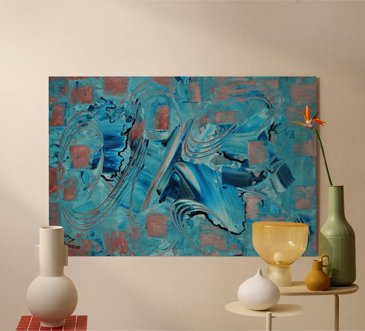 IDEAL GIFT 38 plexiglass da Thierry Vobmann Abstract painting
