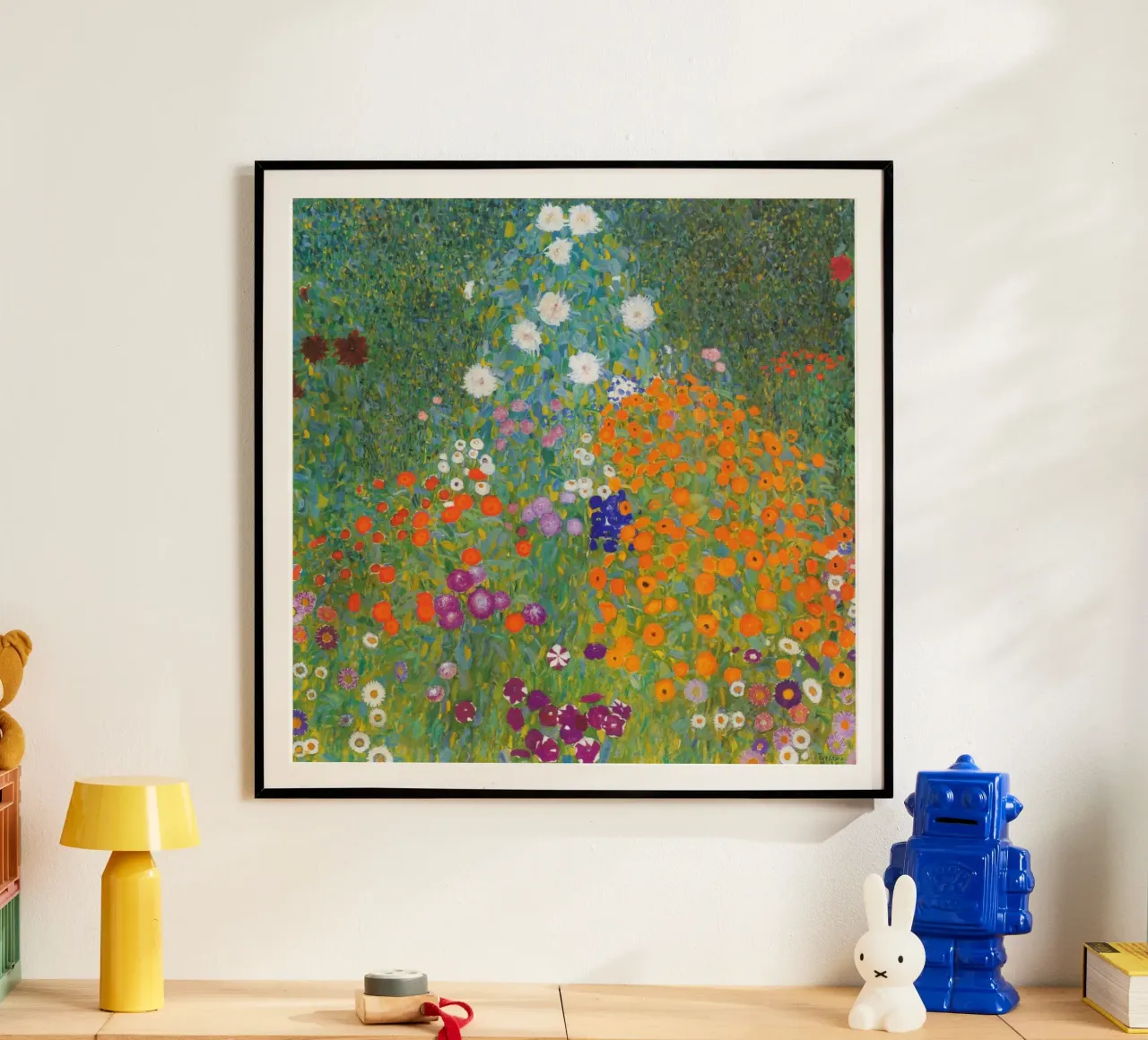 Gustav Klimt - Giardino fiorito poster da William Store