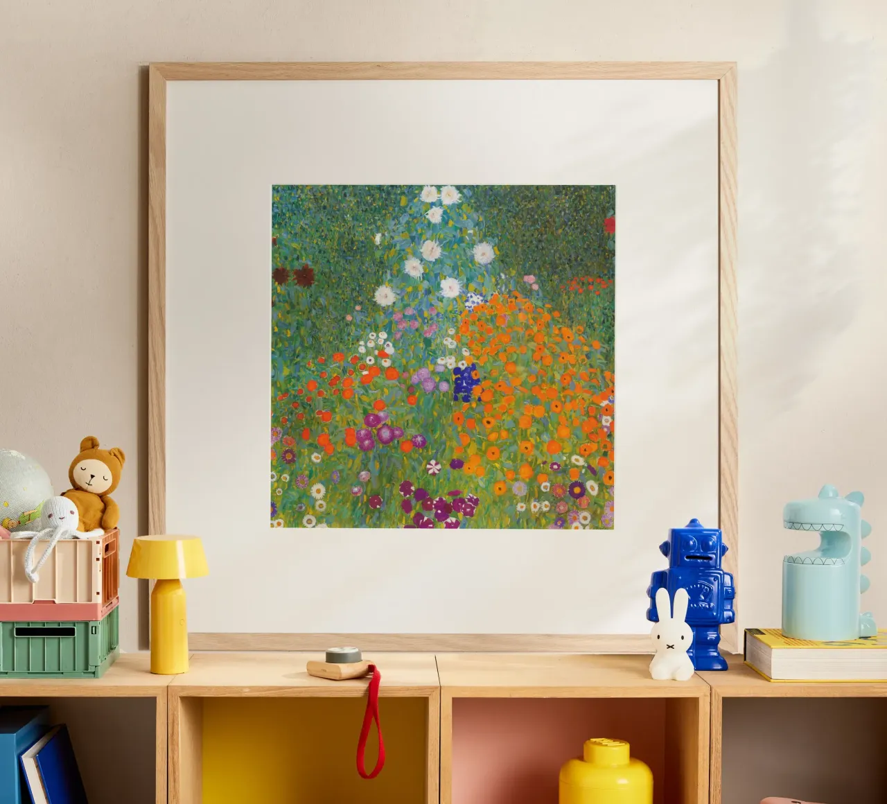 Gustav Klimt - Giardino fiorito poster da William Store