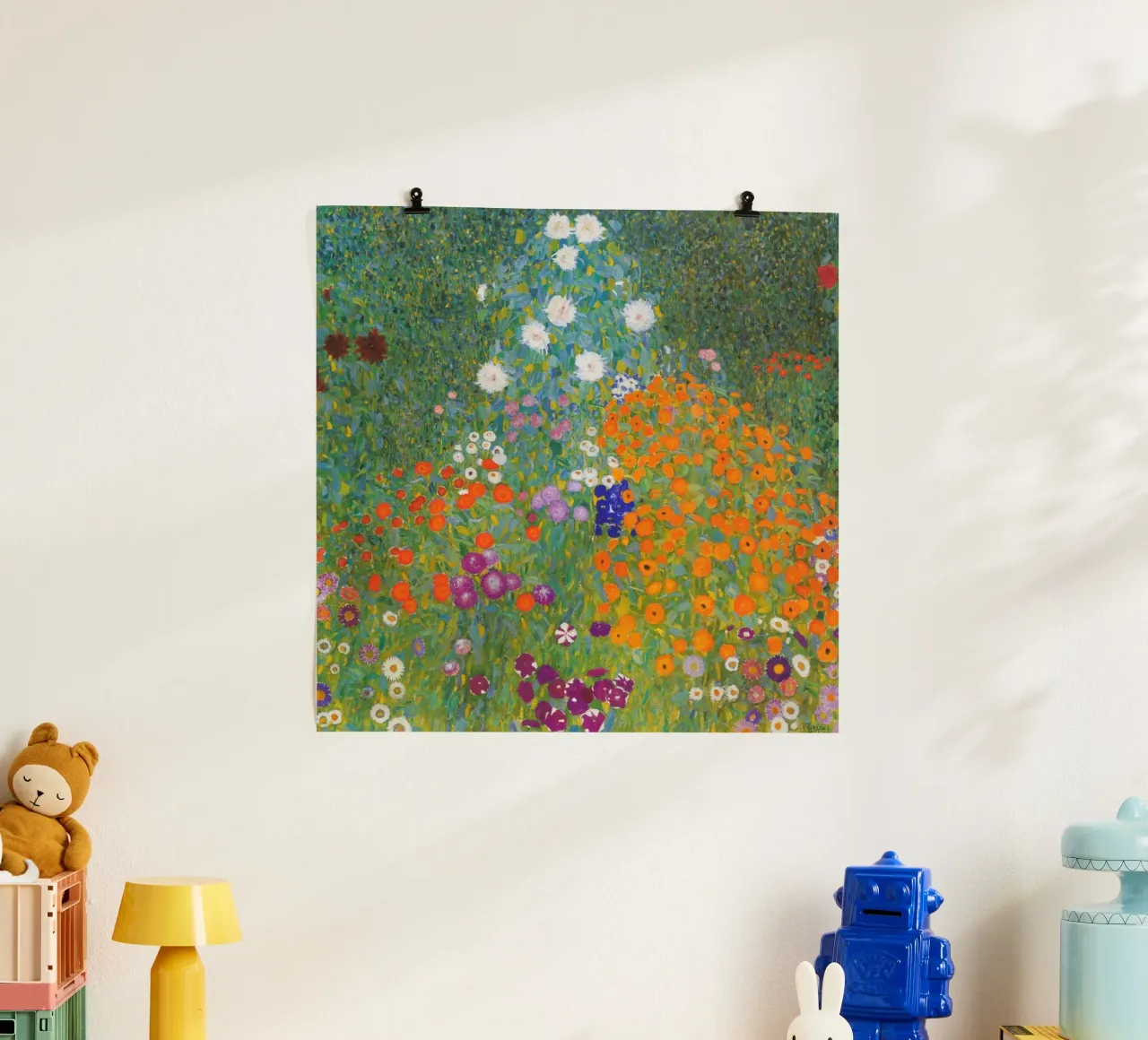 Gustav Klimt - Giardino fiorito poster da William Store