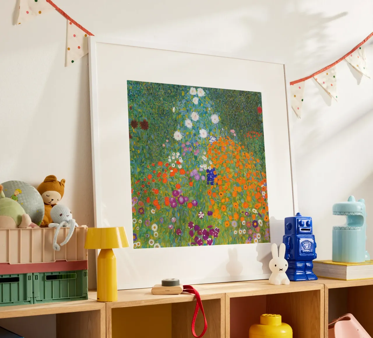 Gustav Klimt - Giardino fiorito poster da William Store