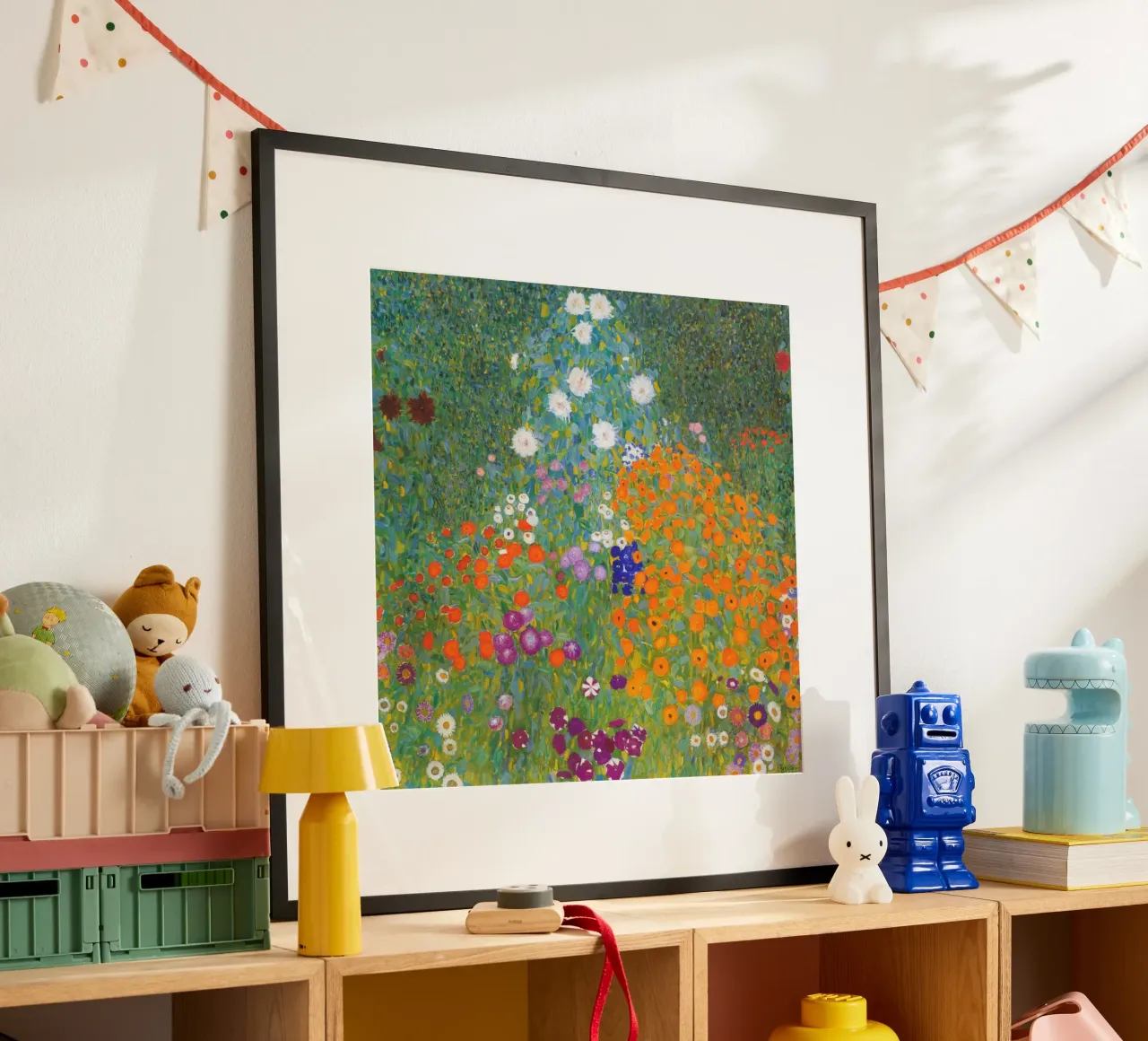 Gustav Klimt - Giardino fiorito poster da William Store
