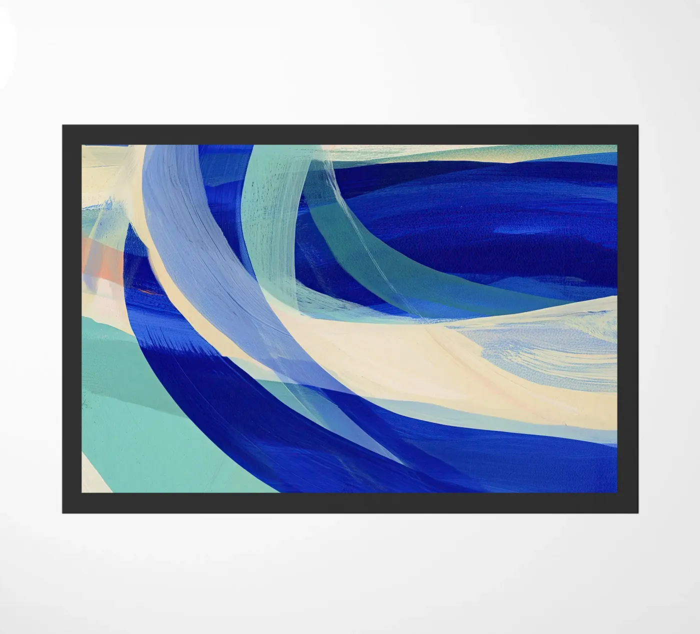 Abstract Ocean Waves doormat by Calypso