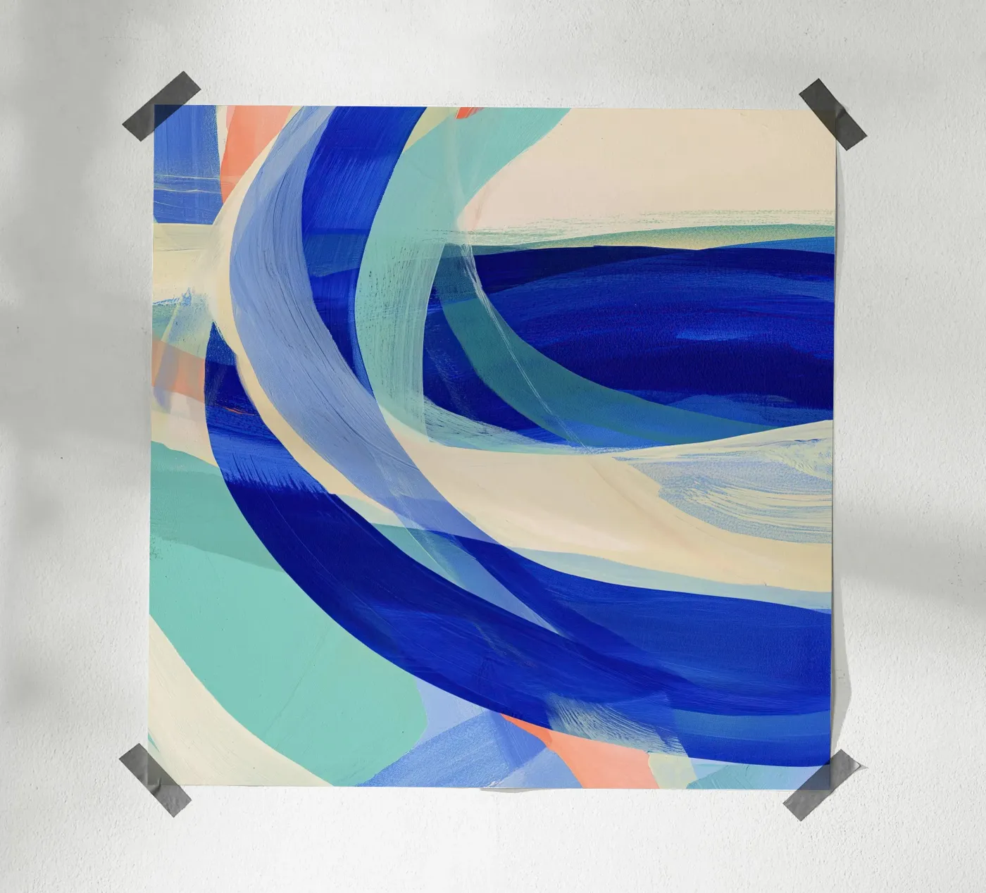 Abstract Ocean Waves poster by Calypso