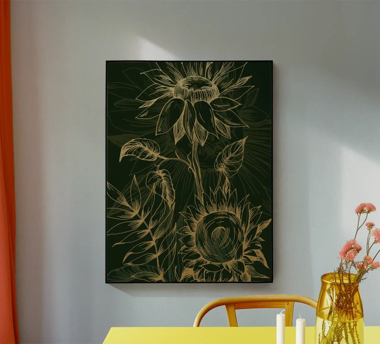 Sunflowers plexiglass da Artsy Bessy