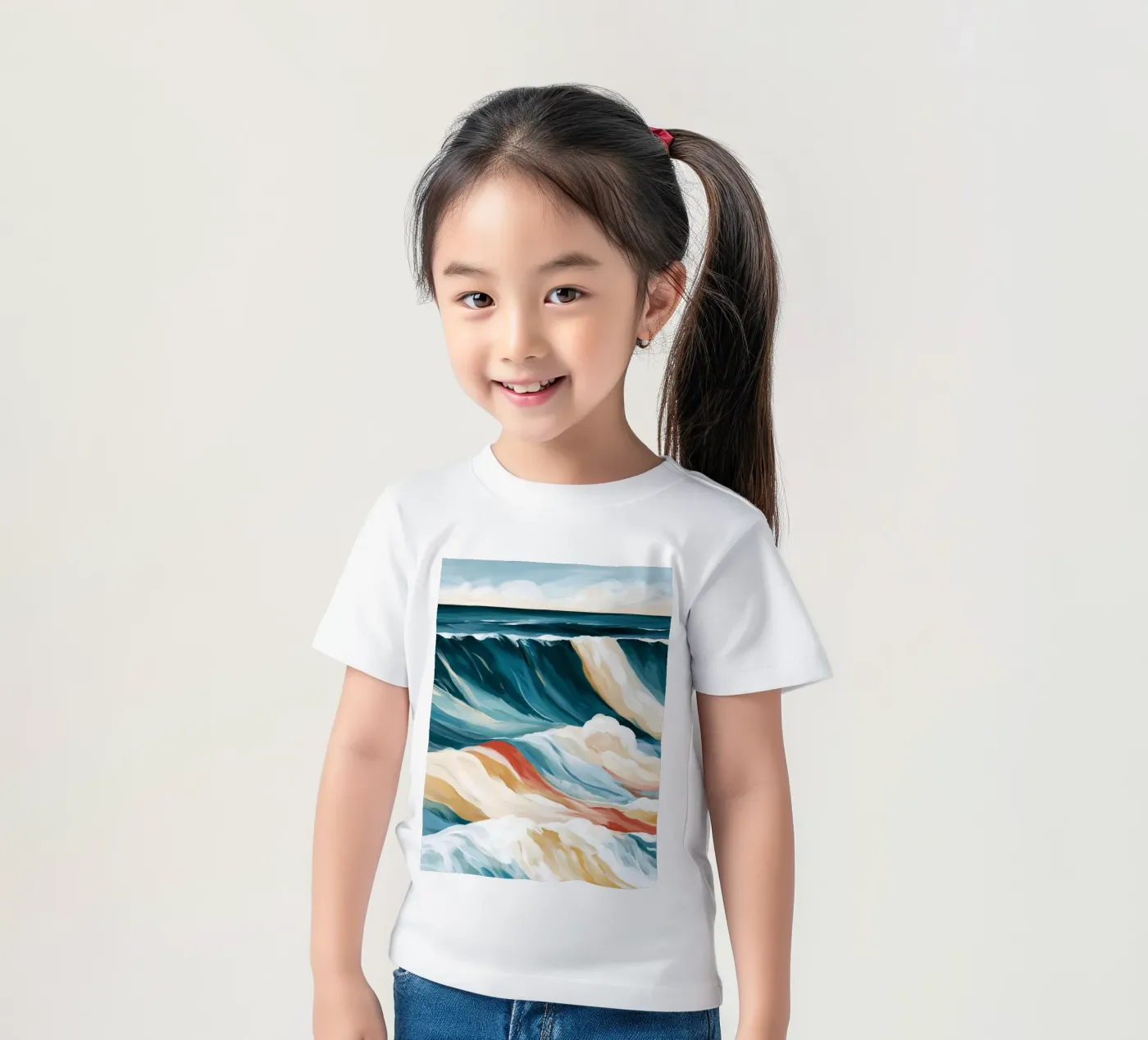 Dramatic Ocean Waves Kinder T-Shirt von Calypso