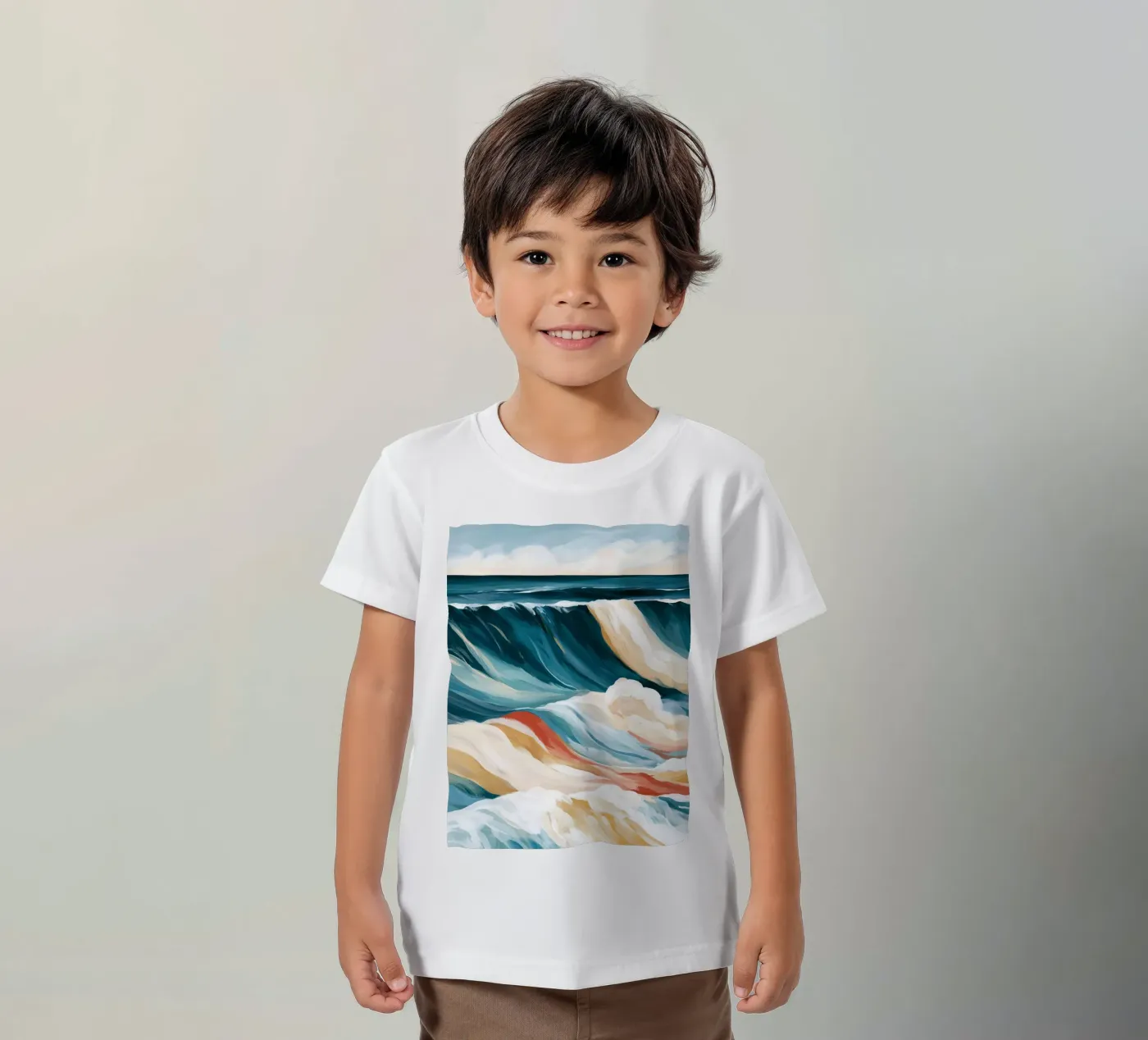 Dramatic Ocean Waves Kinder T-Shirt von Calypso