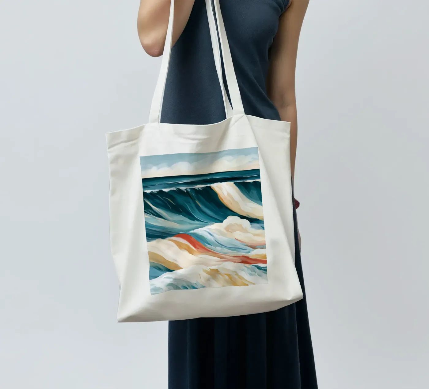 Dramatic Ocean Waves tote bag by Calypso