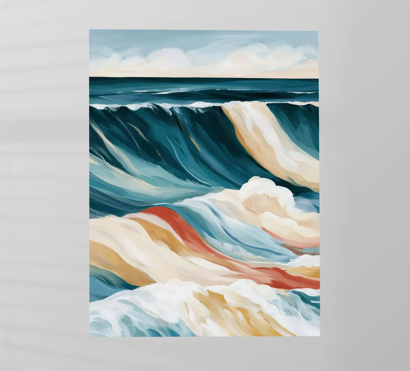Dramatic Ocean Waves Backlit Folie von Calypso
