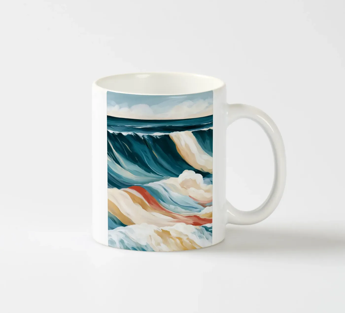 Dramatic Ocean Waves ceramic mug by Calypso
