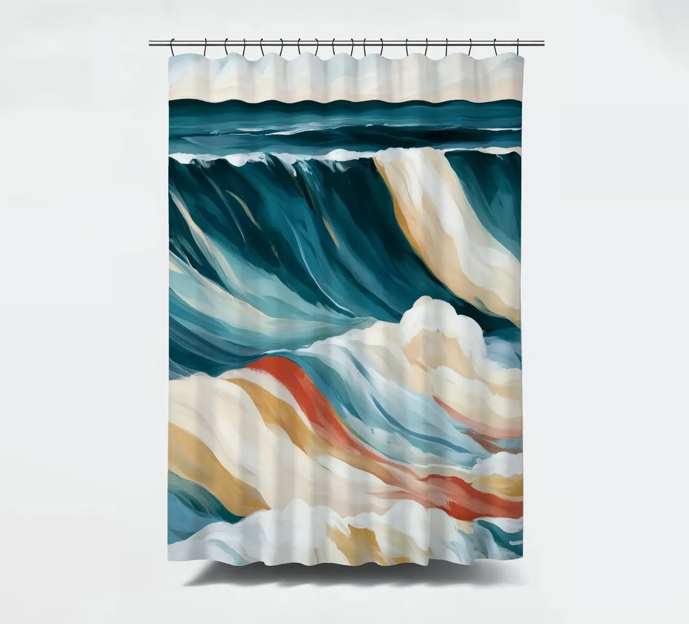 Dramatic Ocean Waves Duschvorhang von Calypso