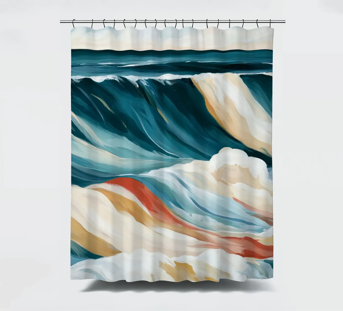 Dramatic Ocean Waves Duschvorhang von Calypso