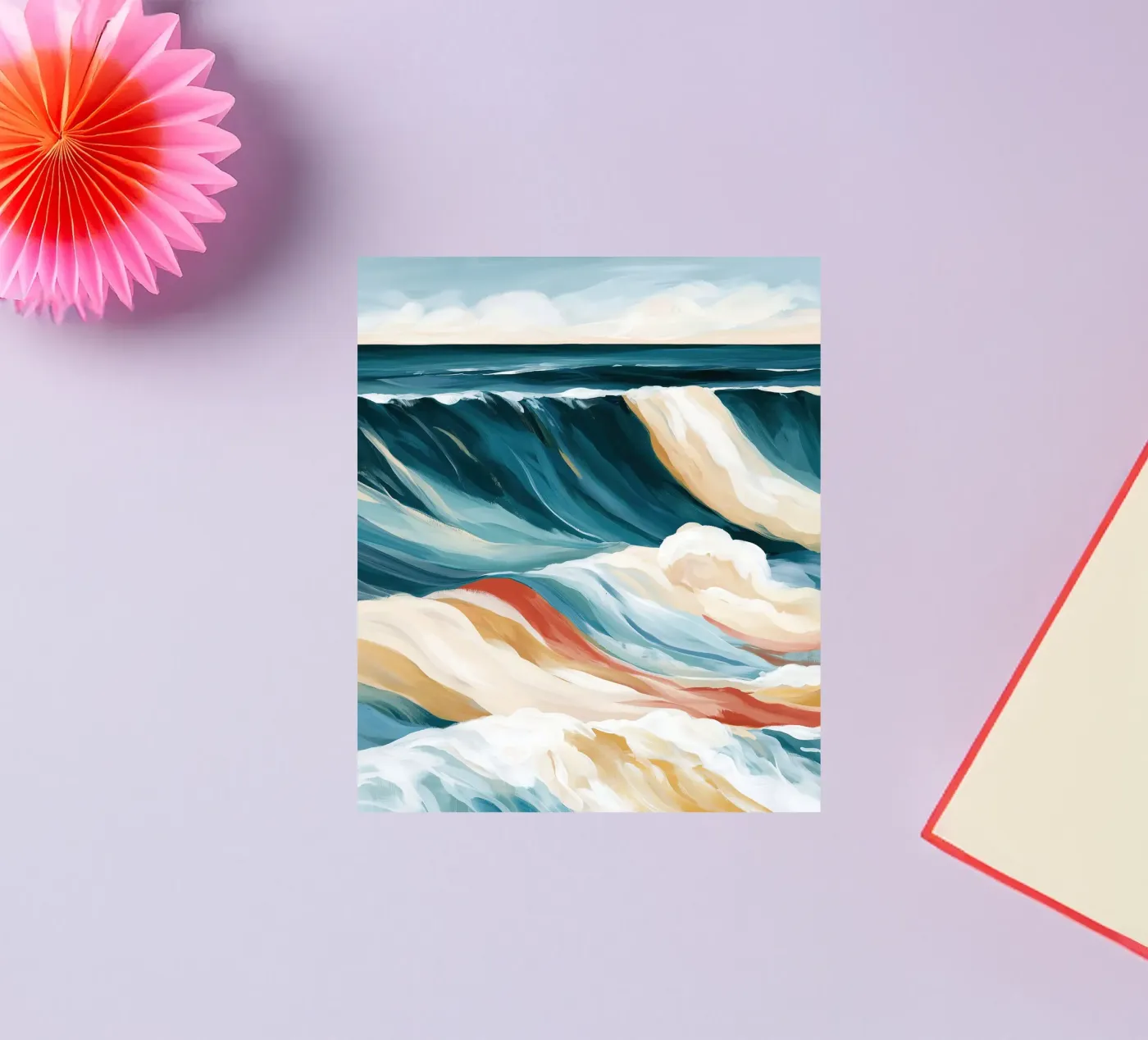 Dramatic Ocean Waves Sticker von Calypso