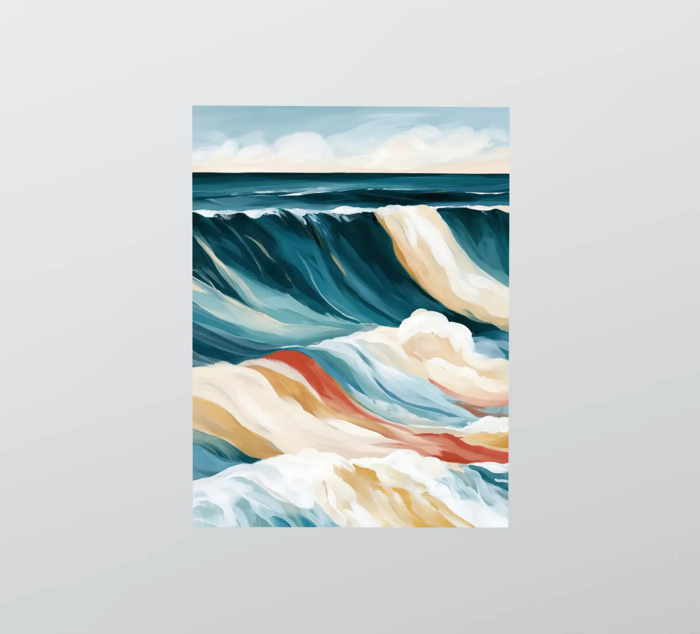 Dramatic Ocean Waves Sticker von Calypso