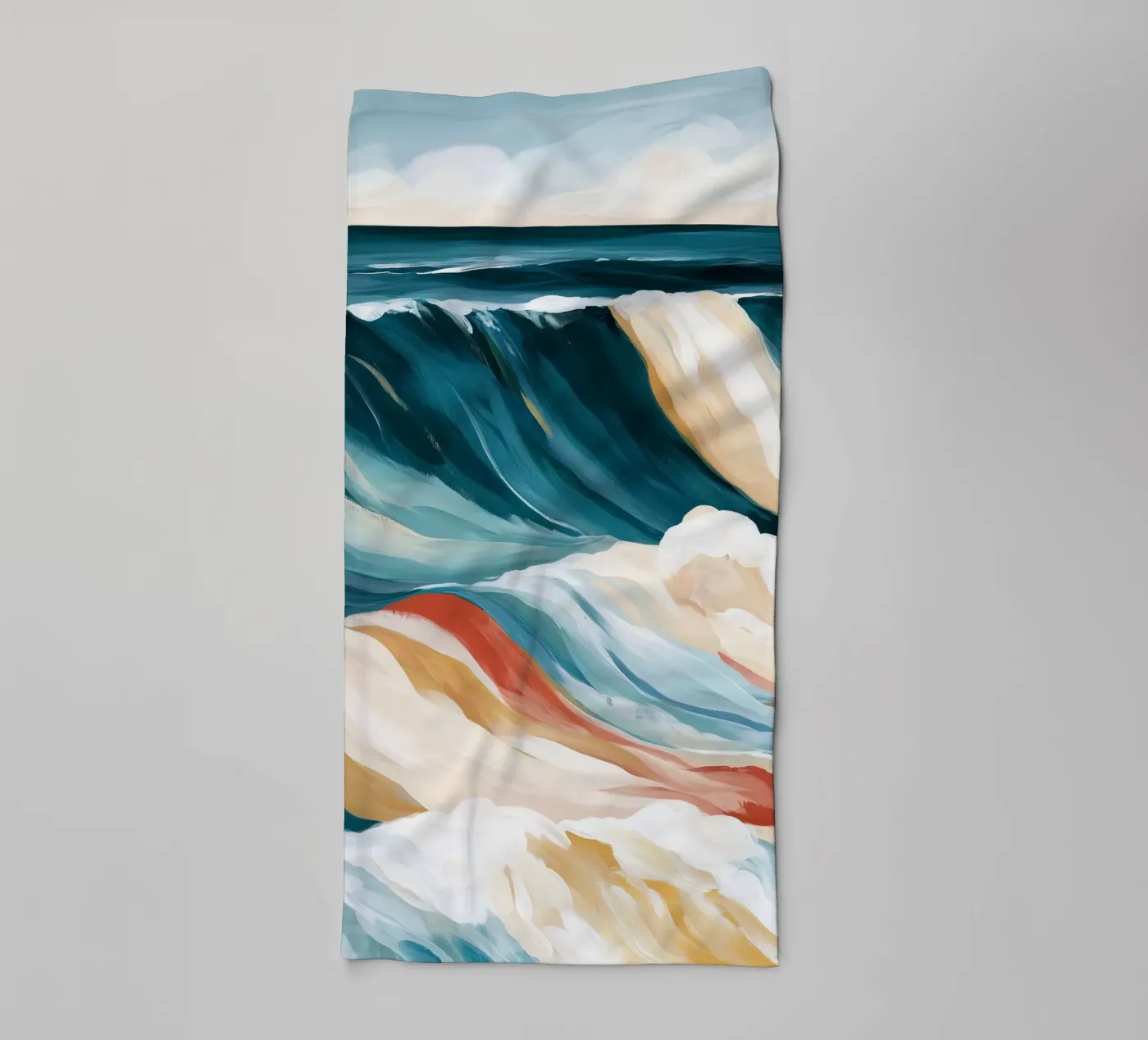 Dramatic Ocean Waves Handtuch von Calypso