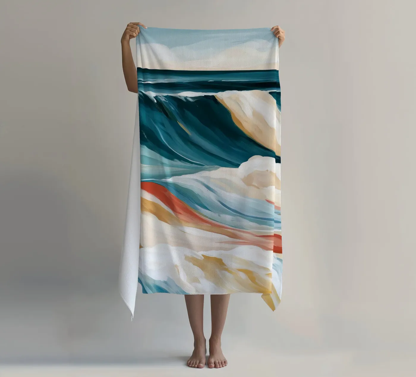 Dramatic Ocean Waves strandhanddoek van Calypso