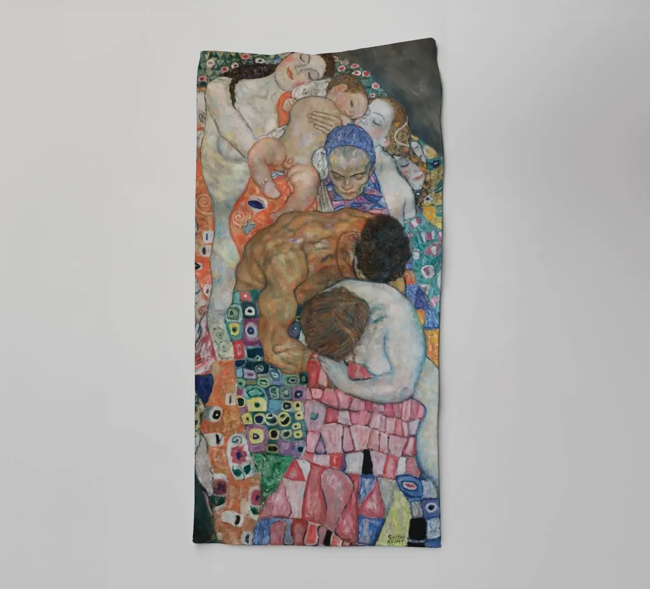 Gustav Klimt - La morte e la vita asciugamano da bagno da William Store