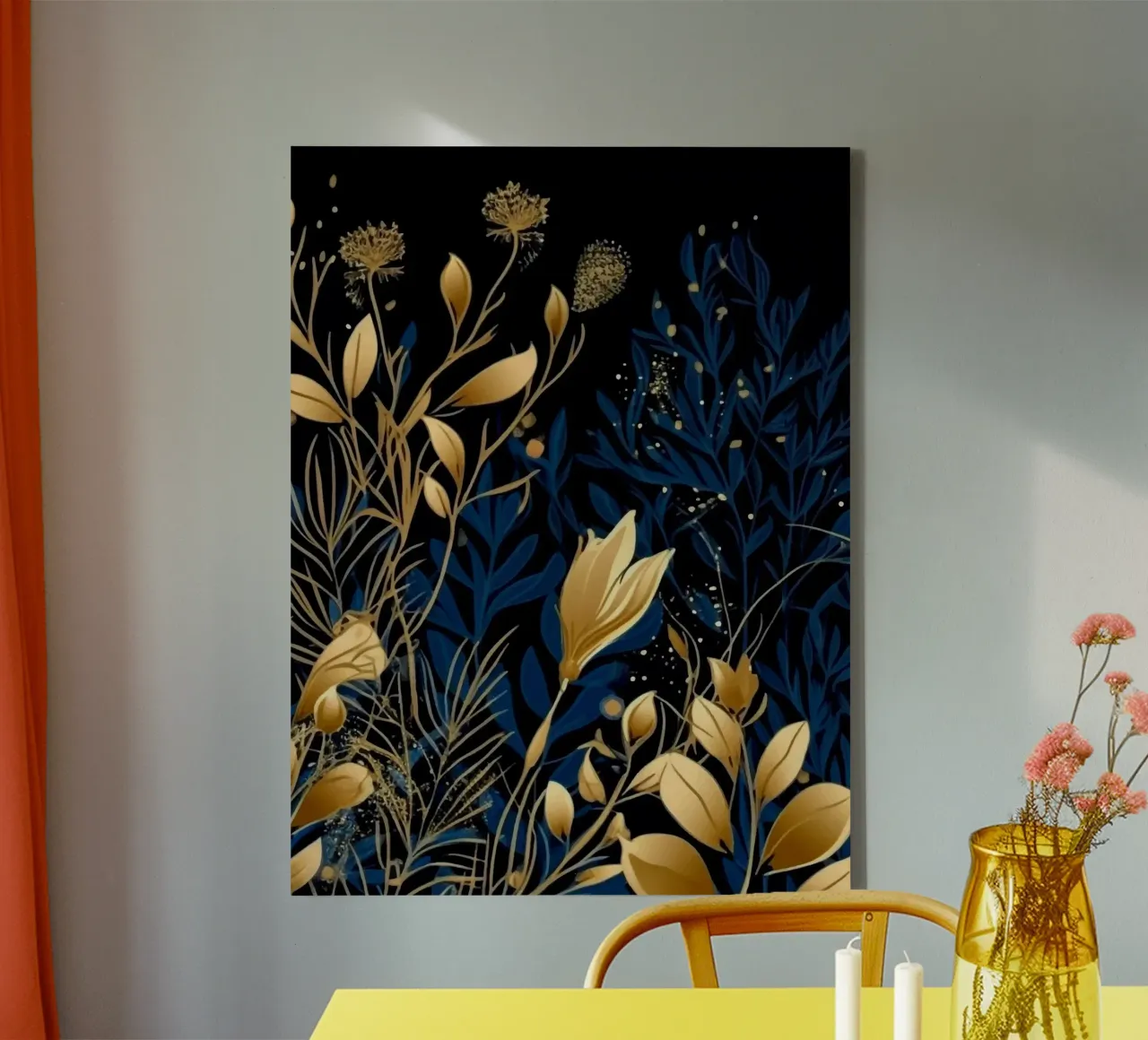 Fireflies tela con Cornice a cassetta da Artsy Bessy