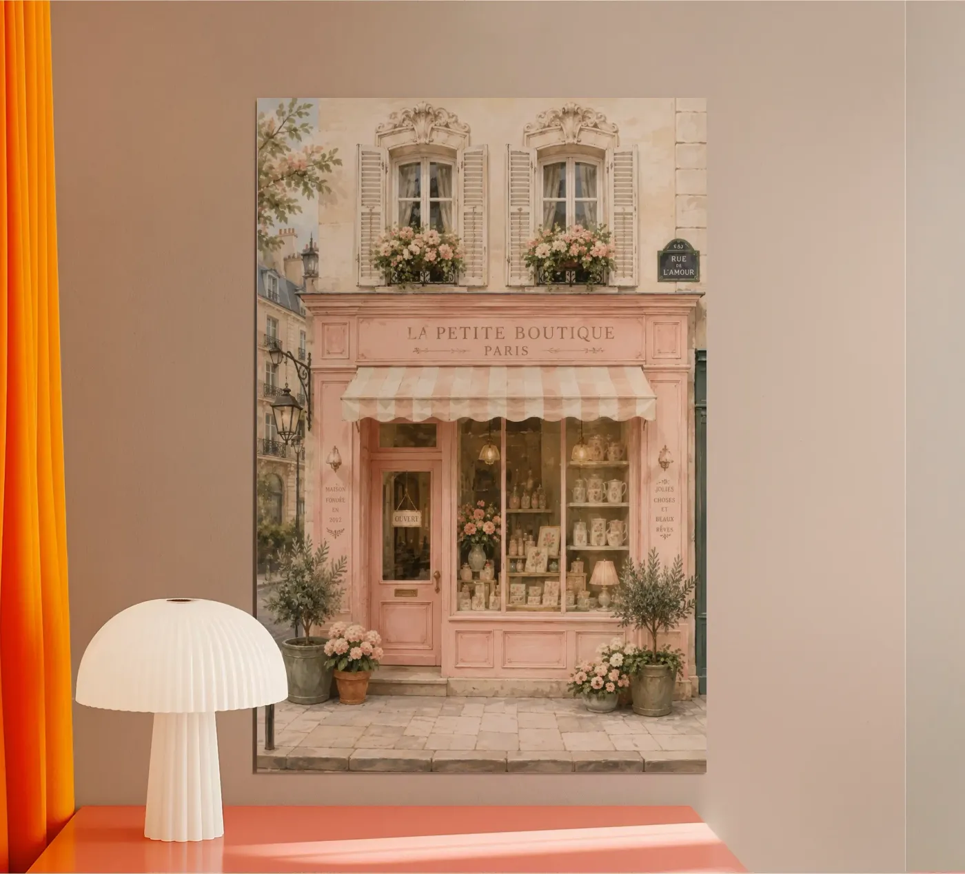 Pink only poster by child learning
