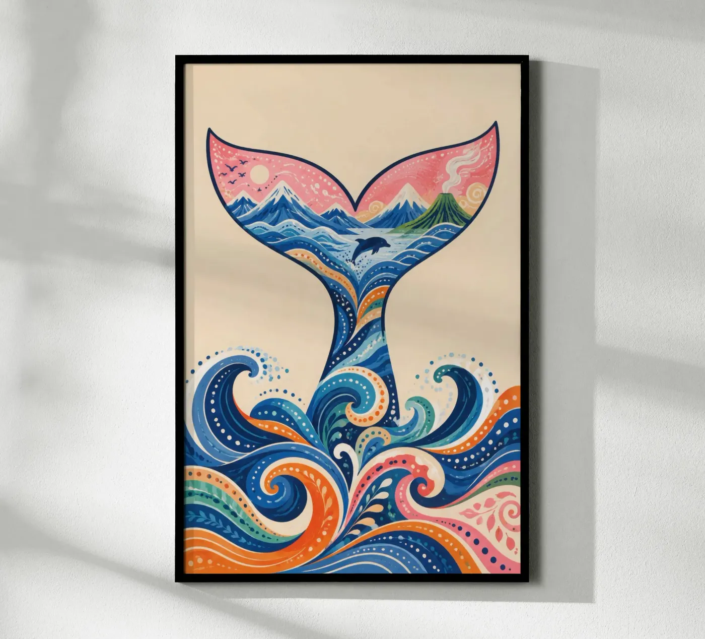 queue de baleine poster de child learning