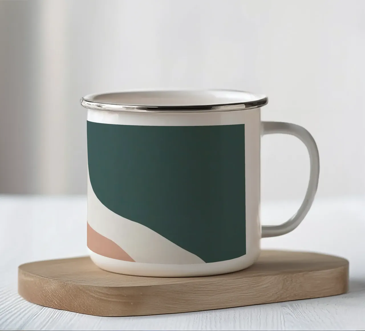 Abstract colour surfaces - organic shapes for modern rooms enamel mug by Whole©