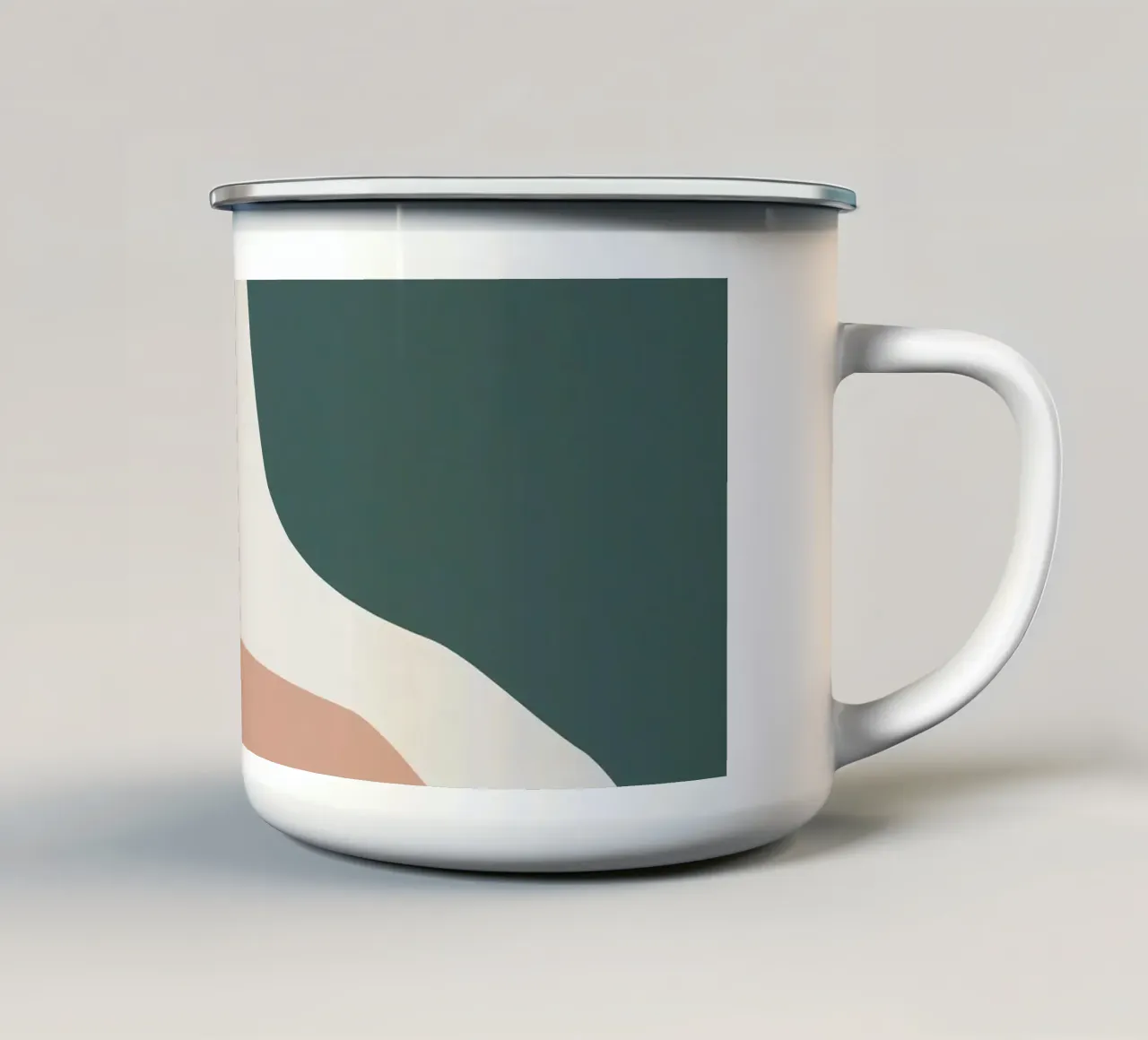 Abstract colour surfaces - organic shapes for modern rooms enamel mug by Whole©