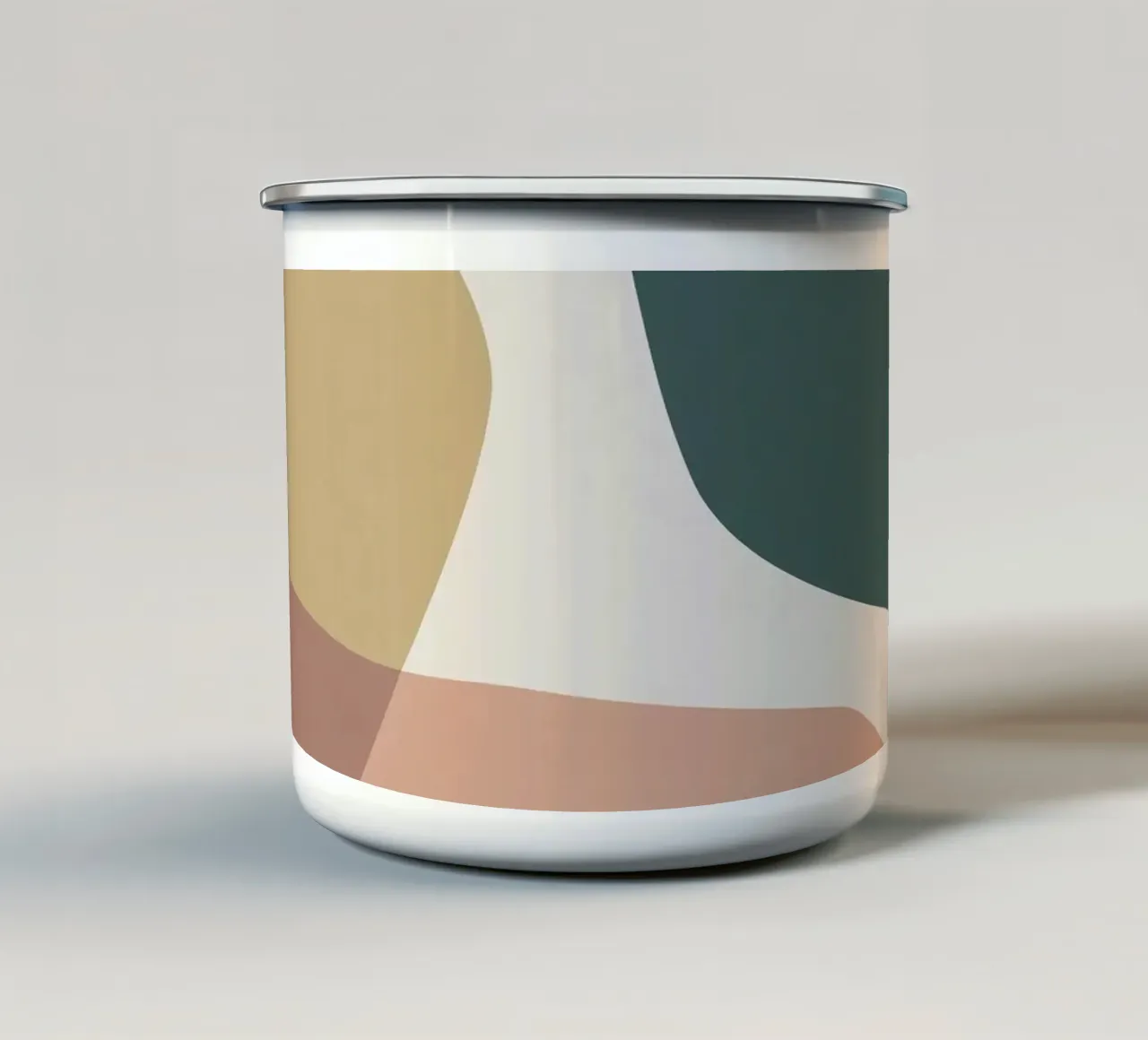 Abstract colour surfaces - organic shapes for modern rooms enamel mug by Whole©