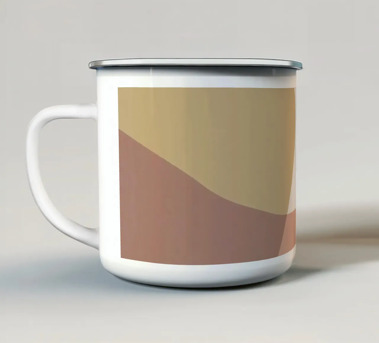 Abstract colour surfaces - organic shapes for modern rooms enamel mug by Whole©