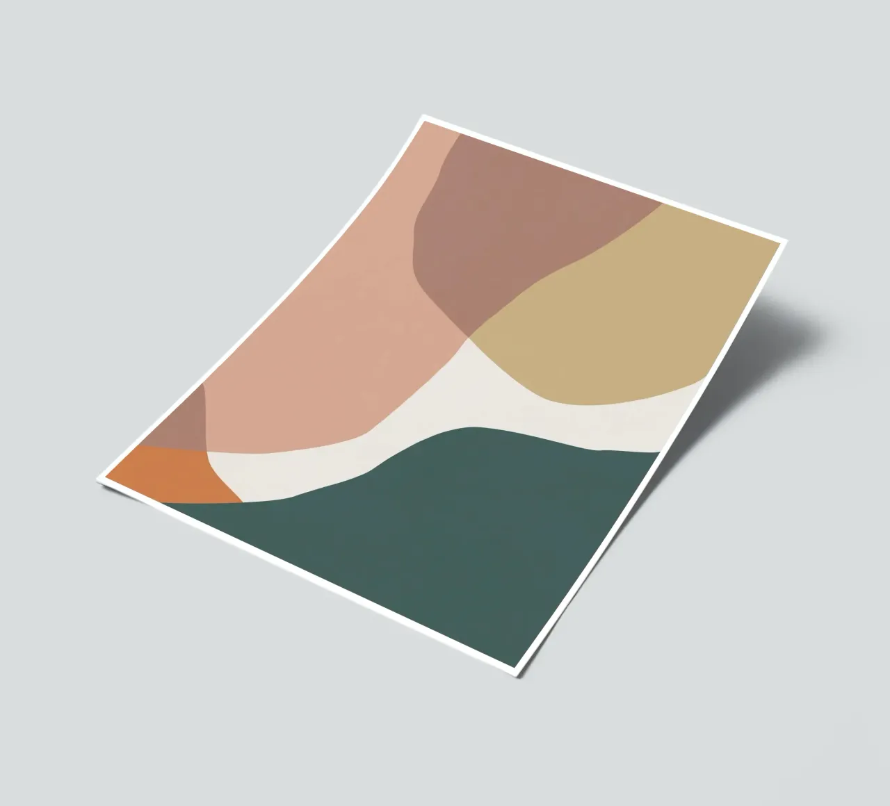 Abstract colour surfaces - organic shapes for modern rooms sticker sheet by Whole©