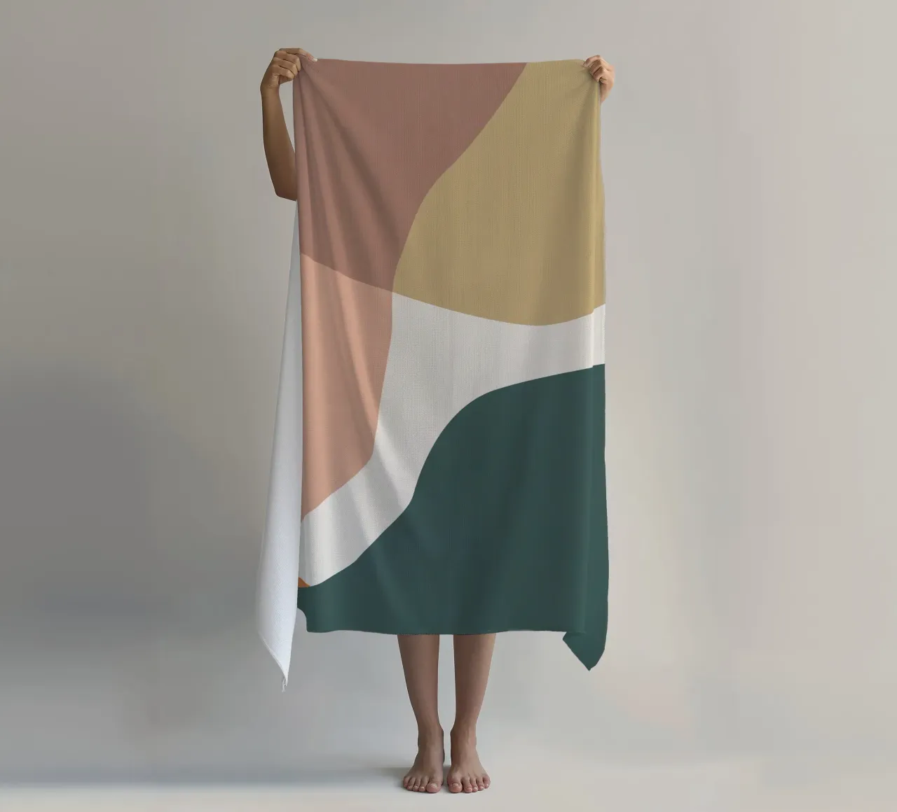 Superfici dai colori astratti - forme organiche per ambienti moderni telo mare da Whole©