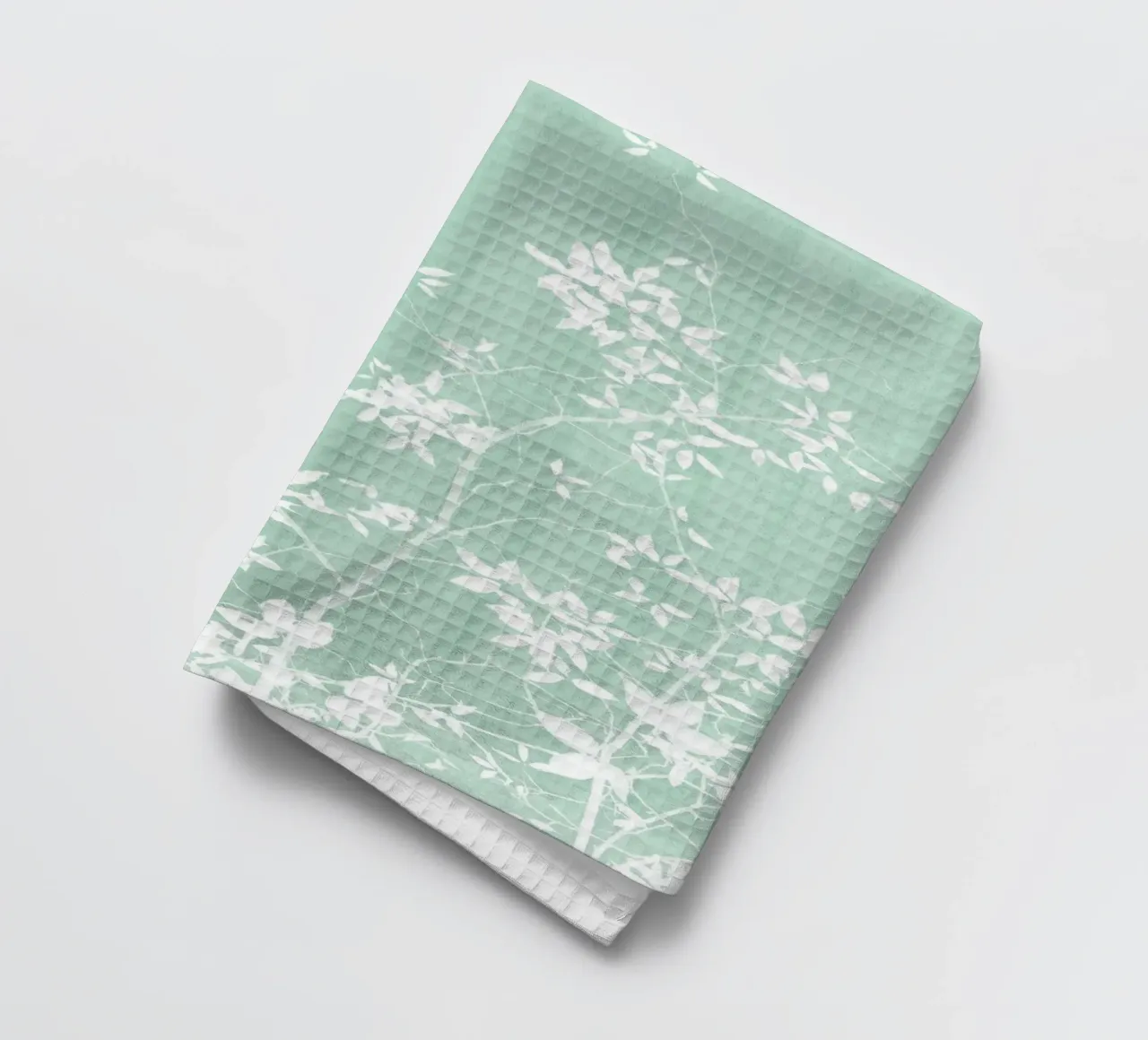 Trait de feuillage vert menthe torchon de amini54