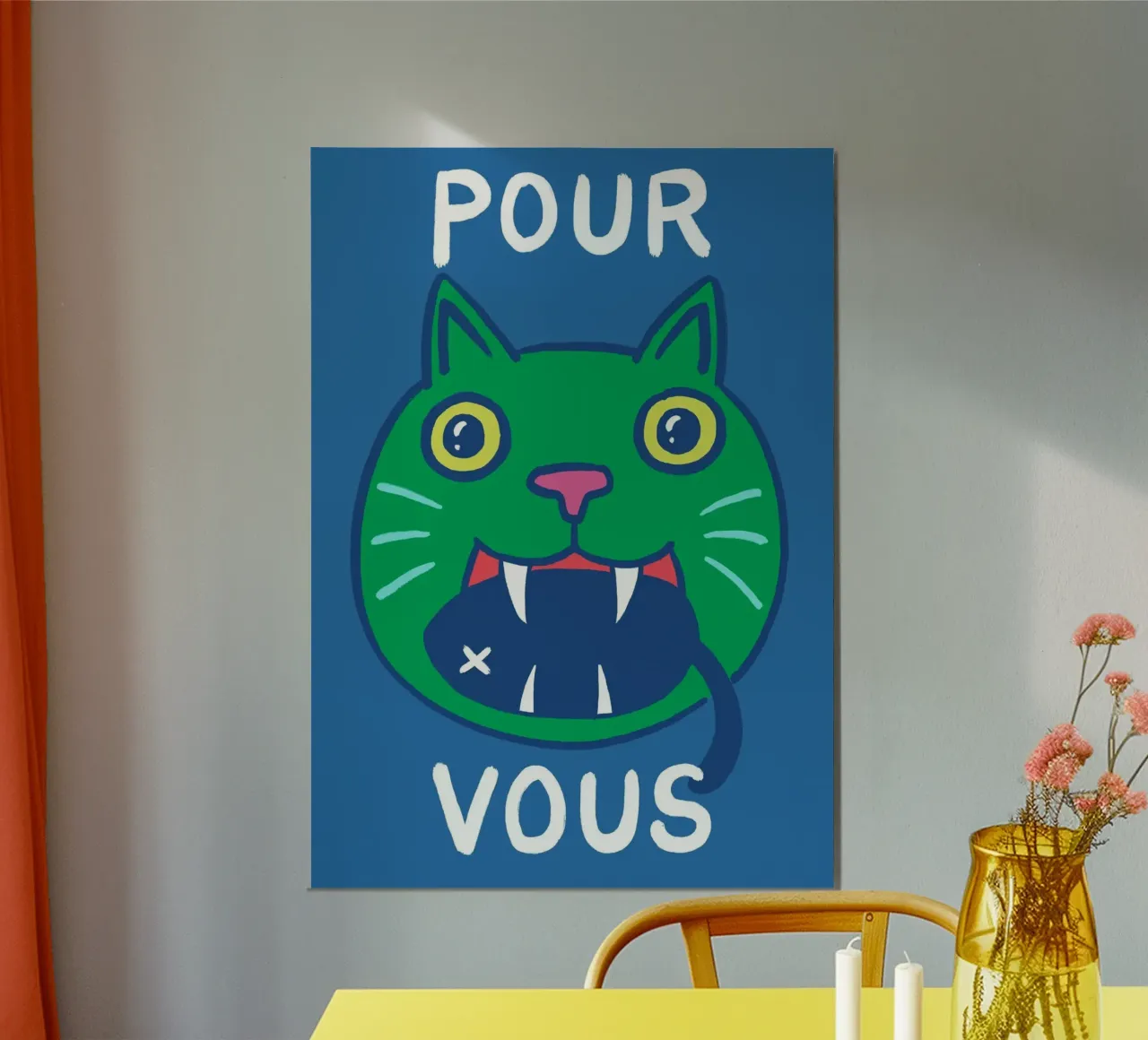 Pour Vous poster con telaio in legno da Janice Jong