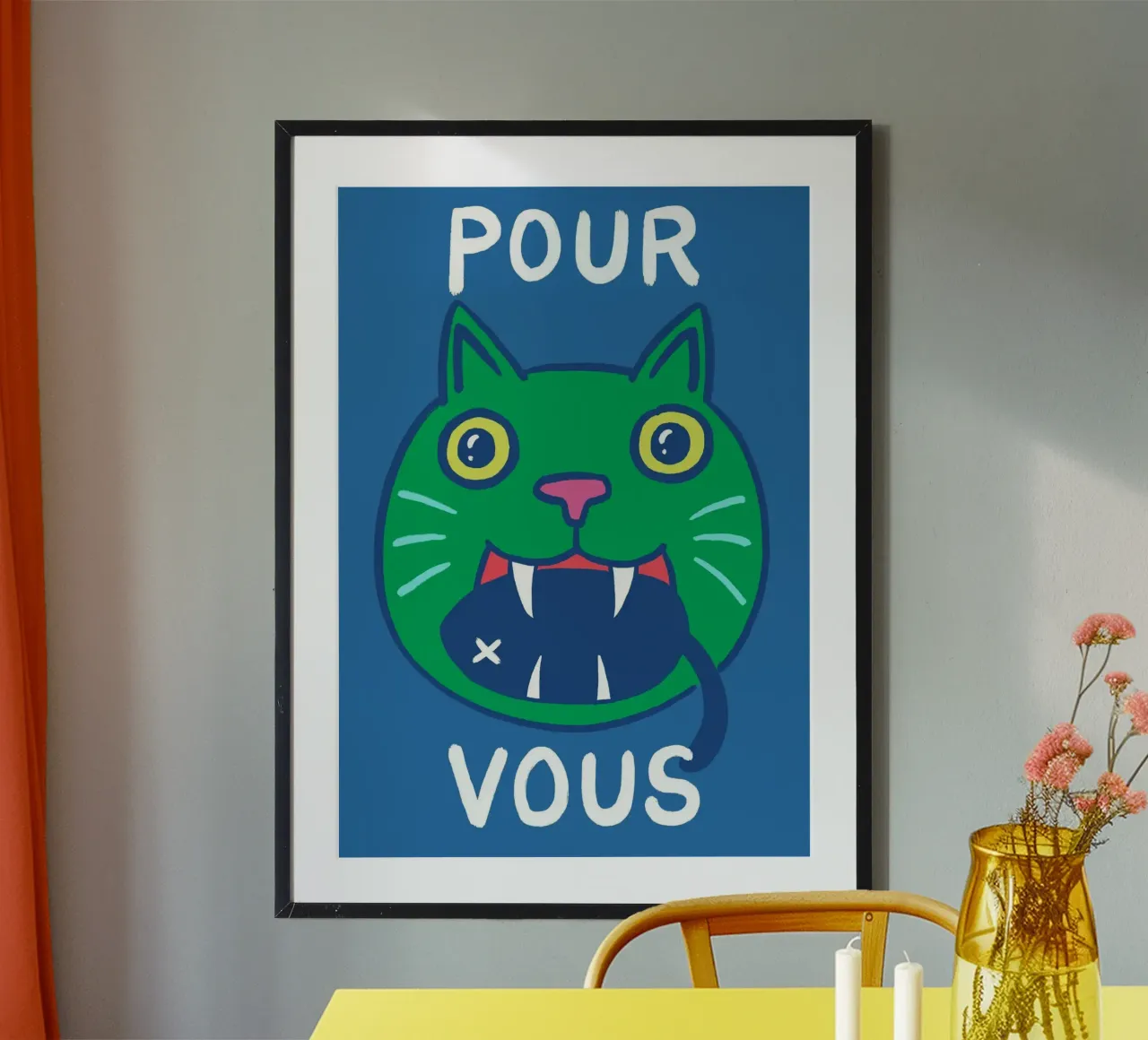 Pour Vous poster con telaio in legno da Janice Jong