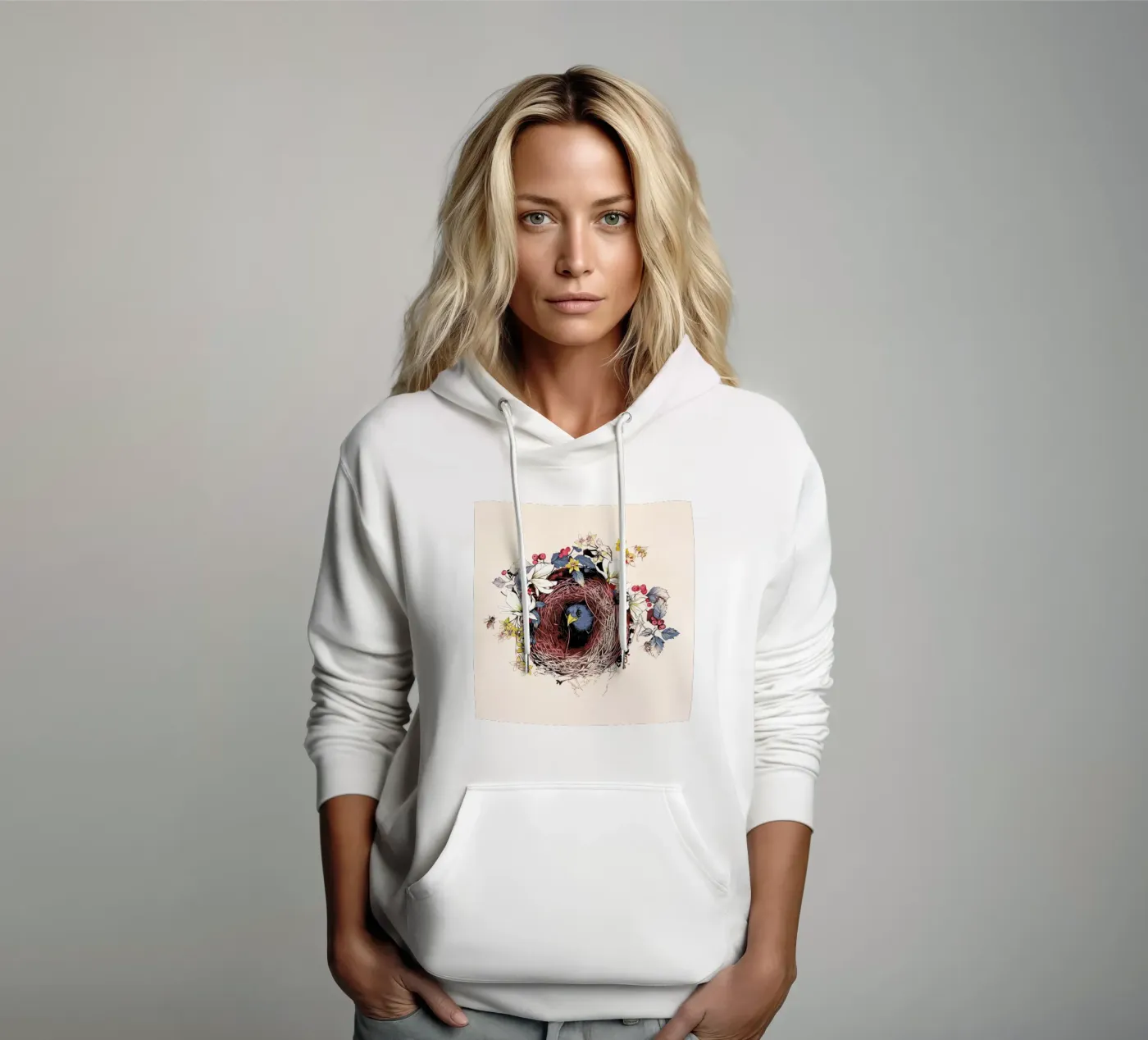 Nesting hoodie by La Scarlatte
