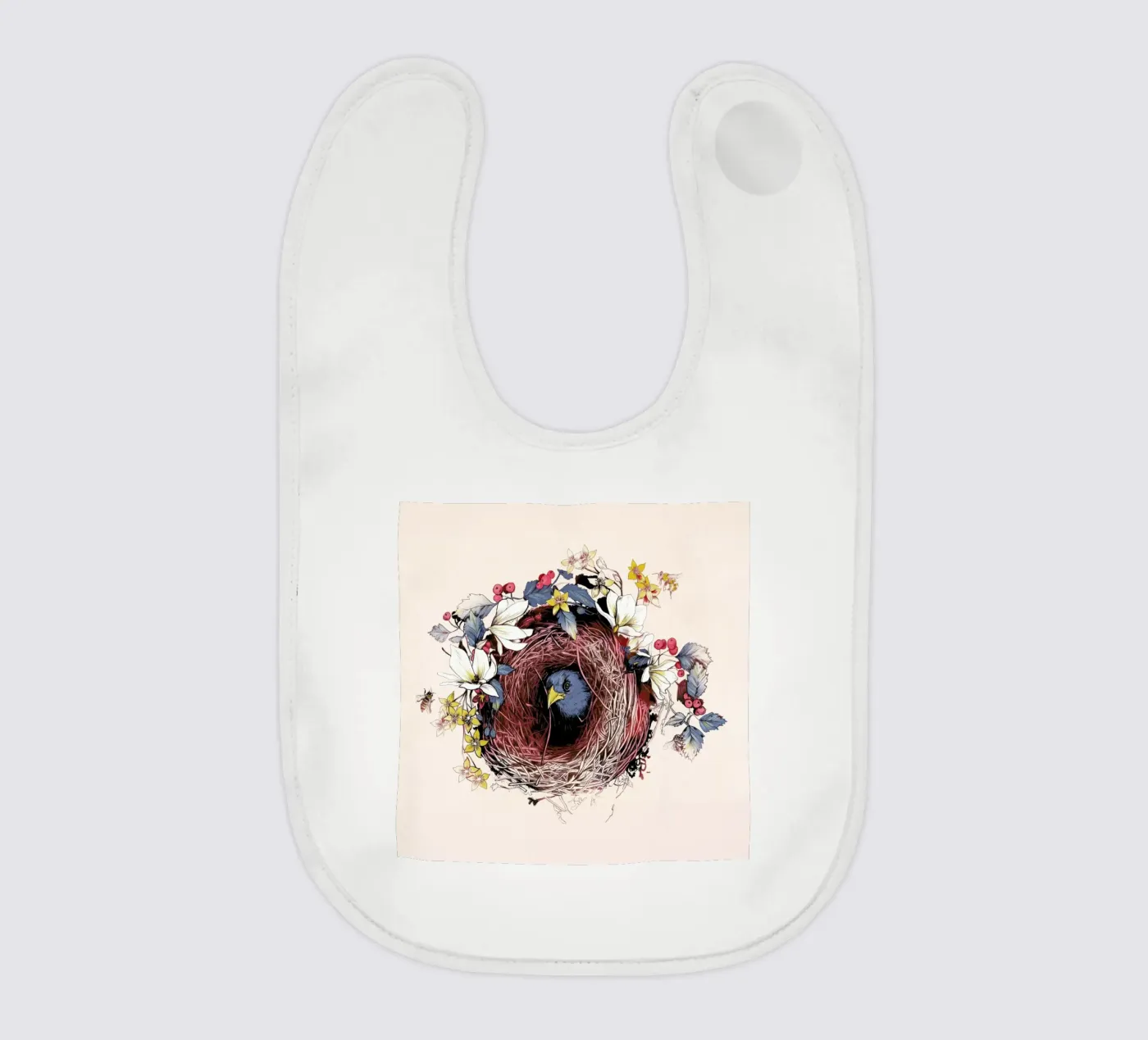 Nesting baby bib by La Scarlatte