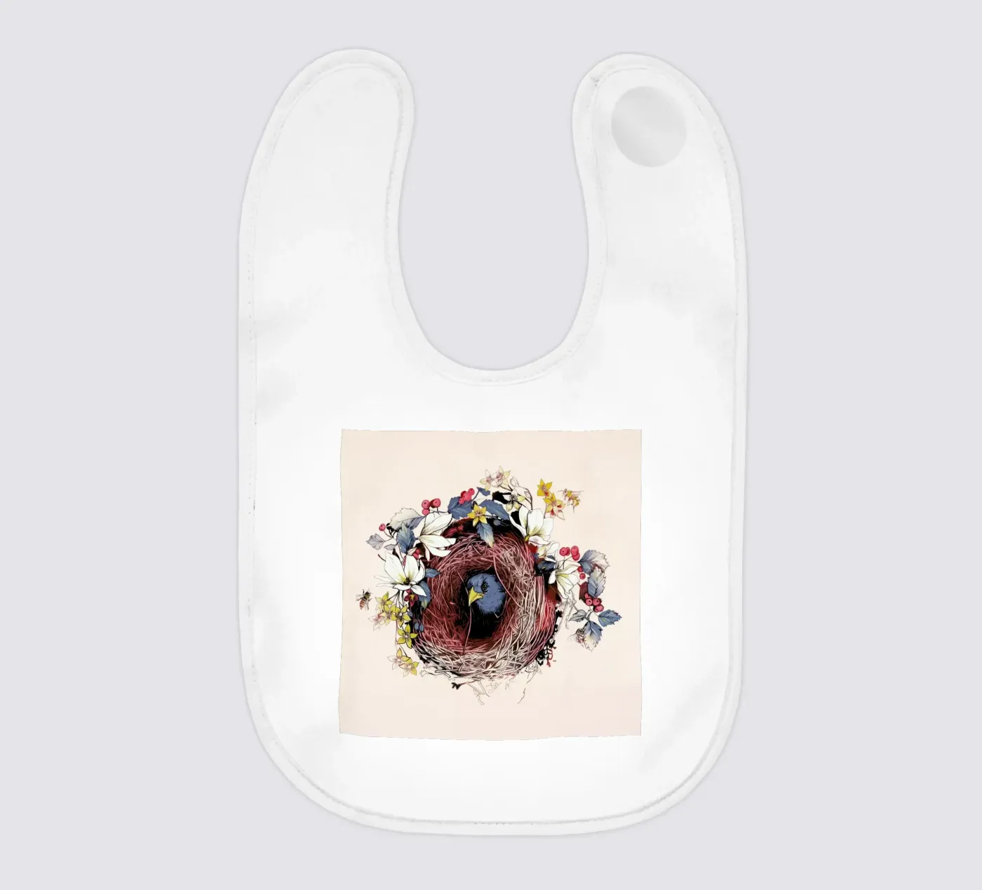 Nesting baby bib by La Scarlatte