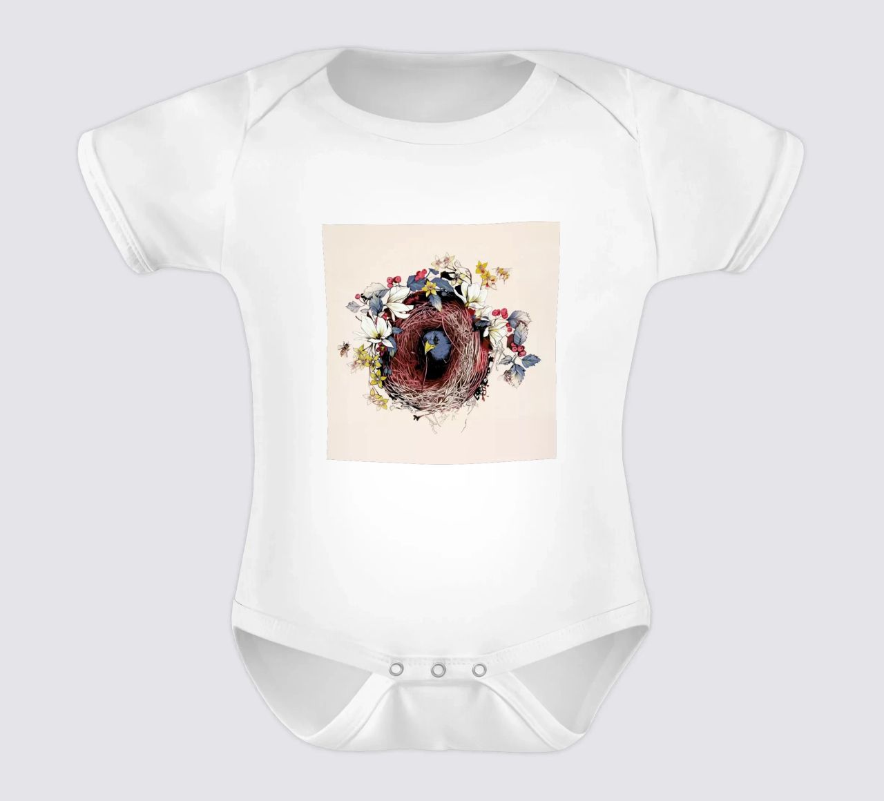 Nesting body neonato maniche corte da La Scarlatte