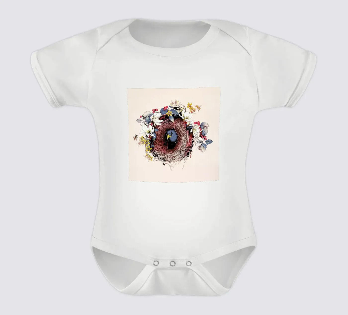 Nesting babyrompertje korte mouwen van La Scarlatte