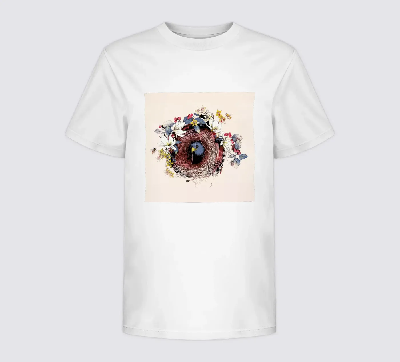 Nesting kinder t-shirt van La Scarlatte